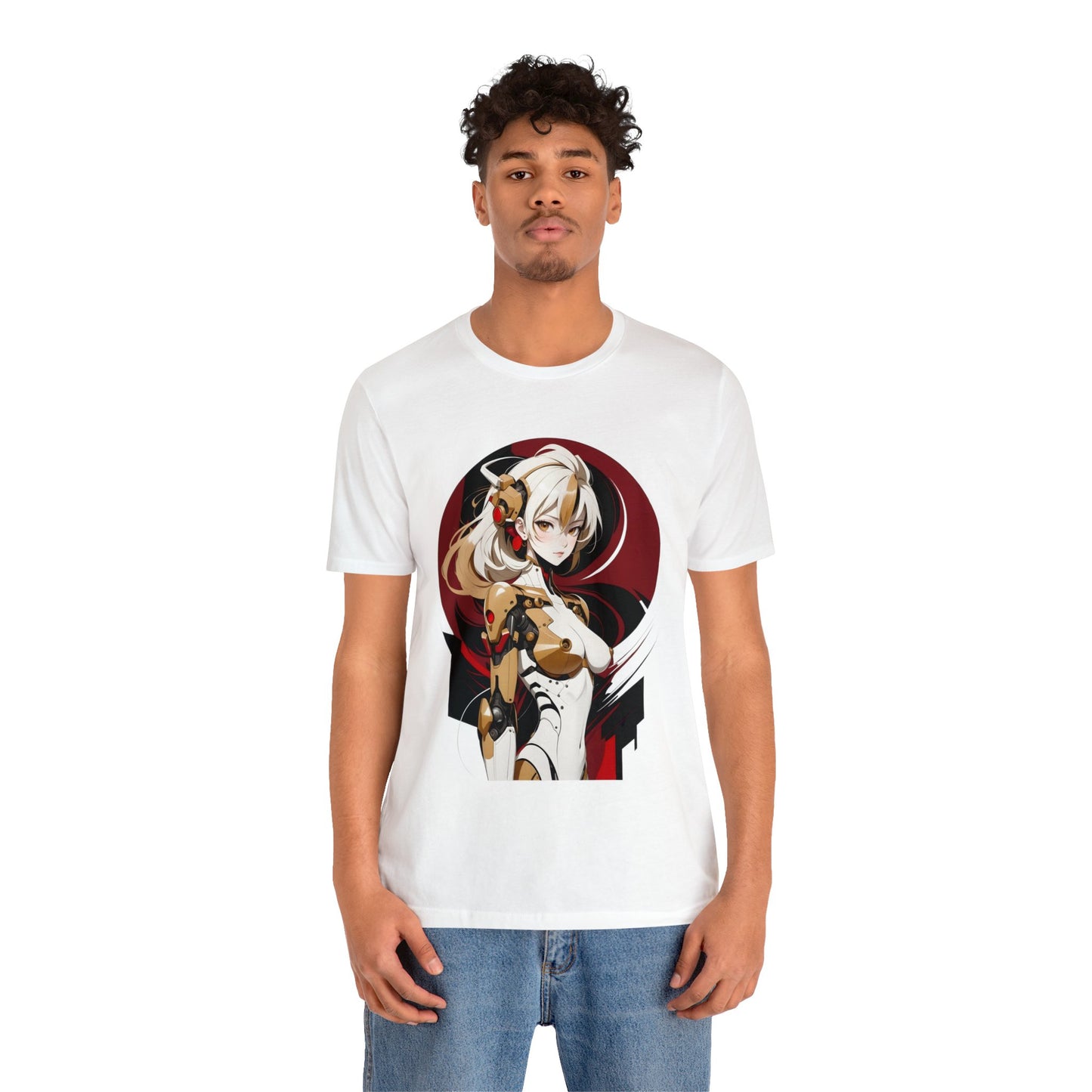 Kǎtōng Piàn - Mecha Girl Collection - Elena - Unisex Jersey Short Sleeve Tee Printify