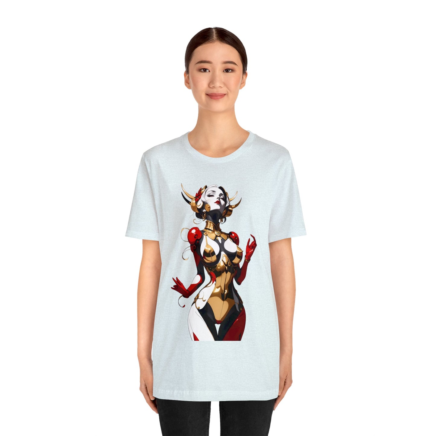 Kǎtōng Piàn - Mecha Girl Collection - Sophia - Unisex Jersey Short Sleeve Tee Printify