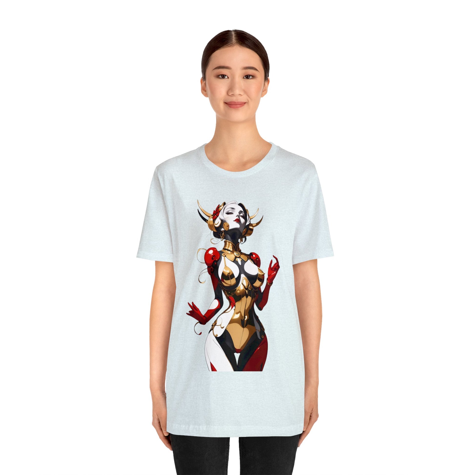 Kǎtōng Piàn - Mecha Girl Collection - Sophia - Unisex Jersey Short Sleeve Tee Printify