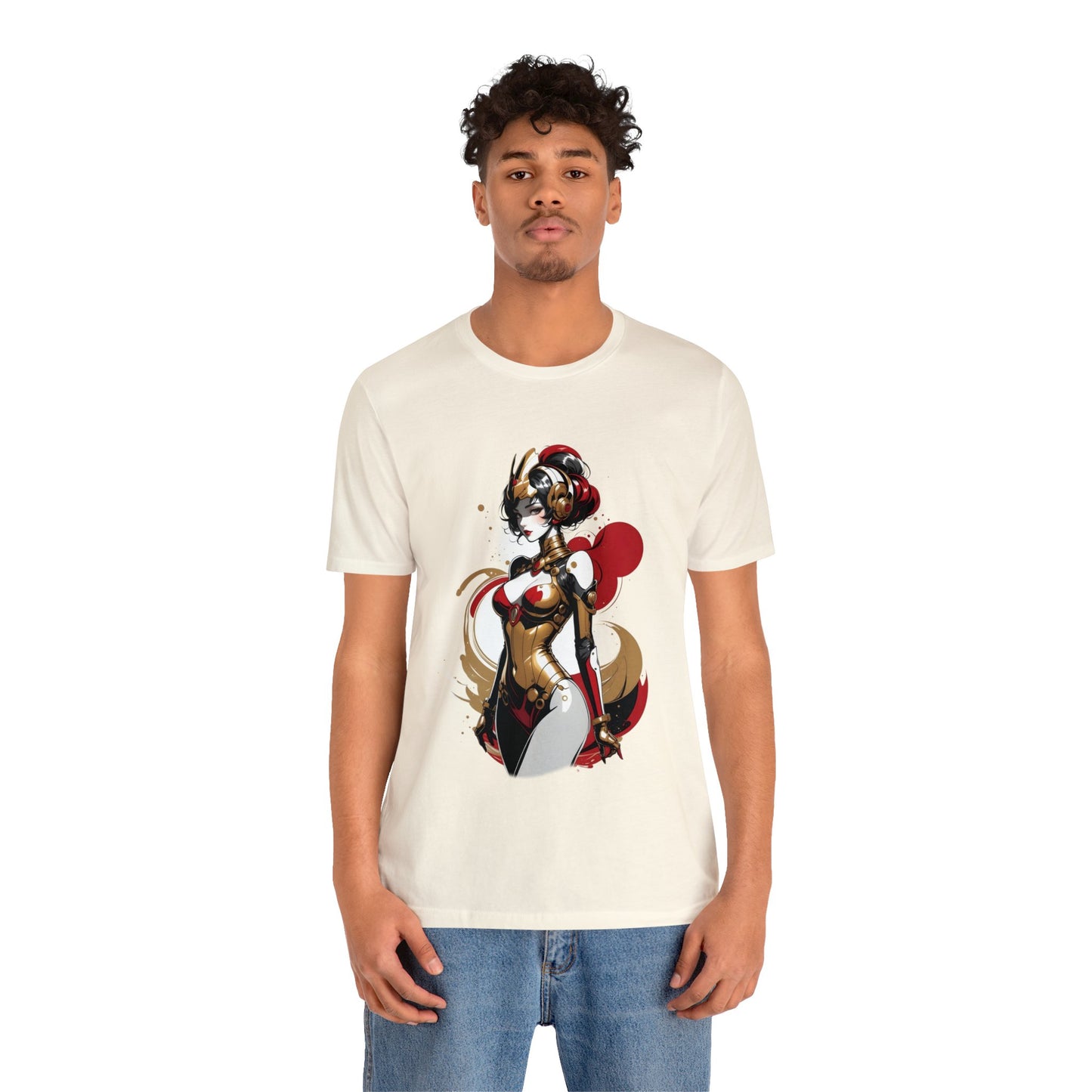 Kǎtōng Piàn - Mecha Girl Collection - Grace - Unisex Jersey Short Sleeve Tee Printify