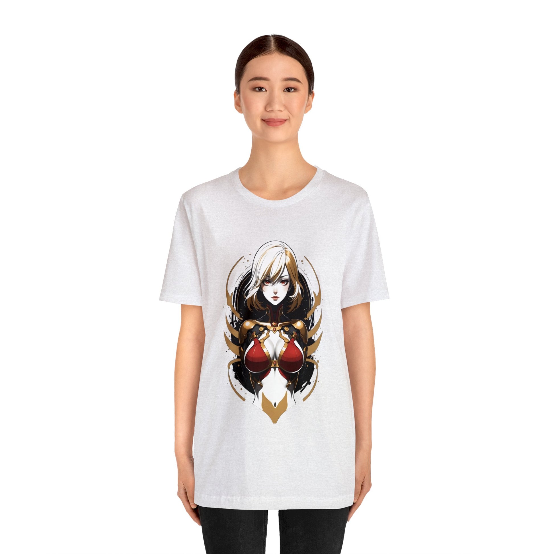 Kǎtōng Piàn - Mecha Girl Collection - Chloé - Unisex Jersey Short Sleeve Tee Printify