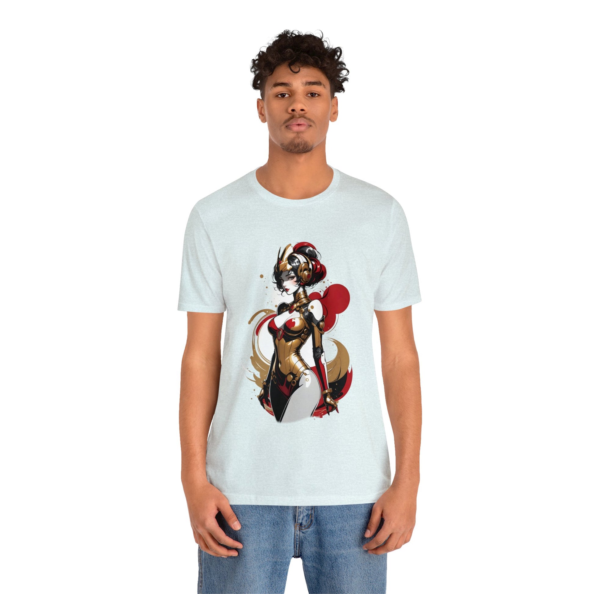 Kǎtōng Piàn - Mecha Girl Collection - Grace - Unisex Jersey Short Sleeve Tee Printify