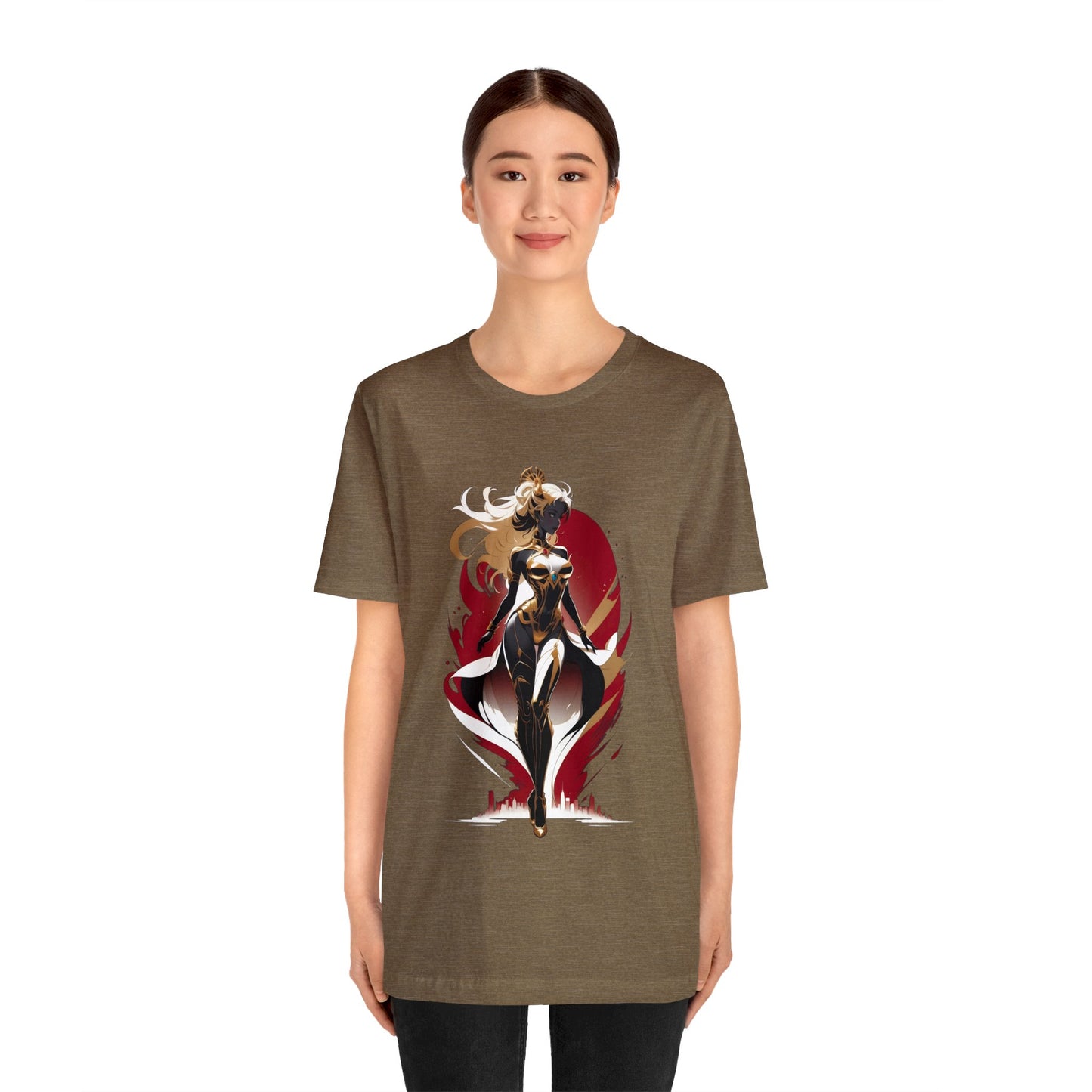 Kǎtōng Piàn - Mecha Girl Collection - Lucy - Unisex Jersey Short Sleeve Tee Printify