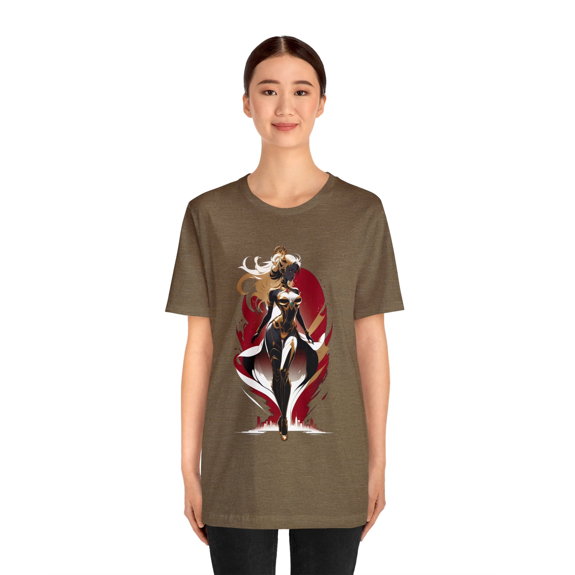 Kǎtōng Piàn - Mecha Girl Collection - Lucy - Unisex Jersey Short Sleeve Tee Printify