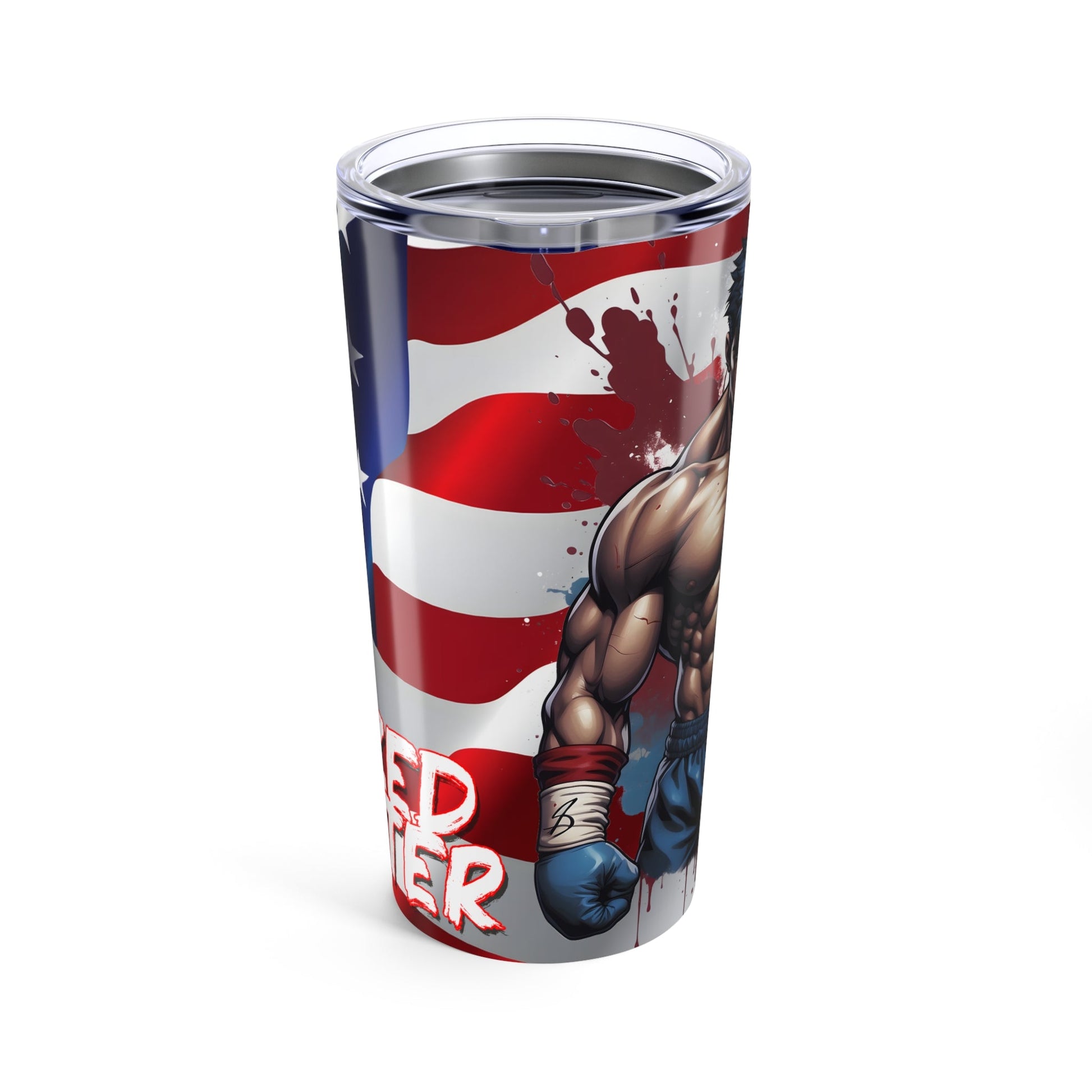 Prized Fighter Steel Tempest Tumbler 20oz Printify