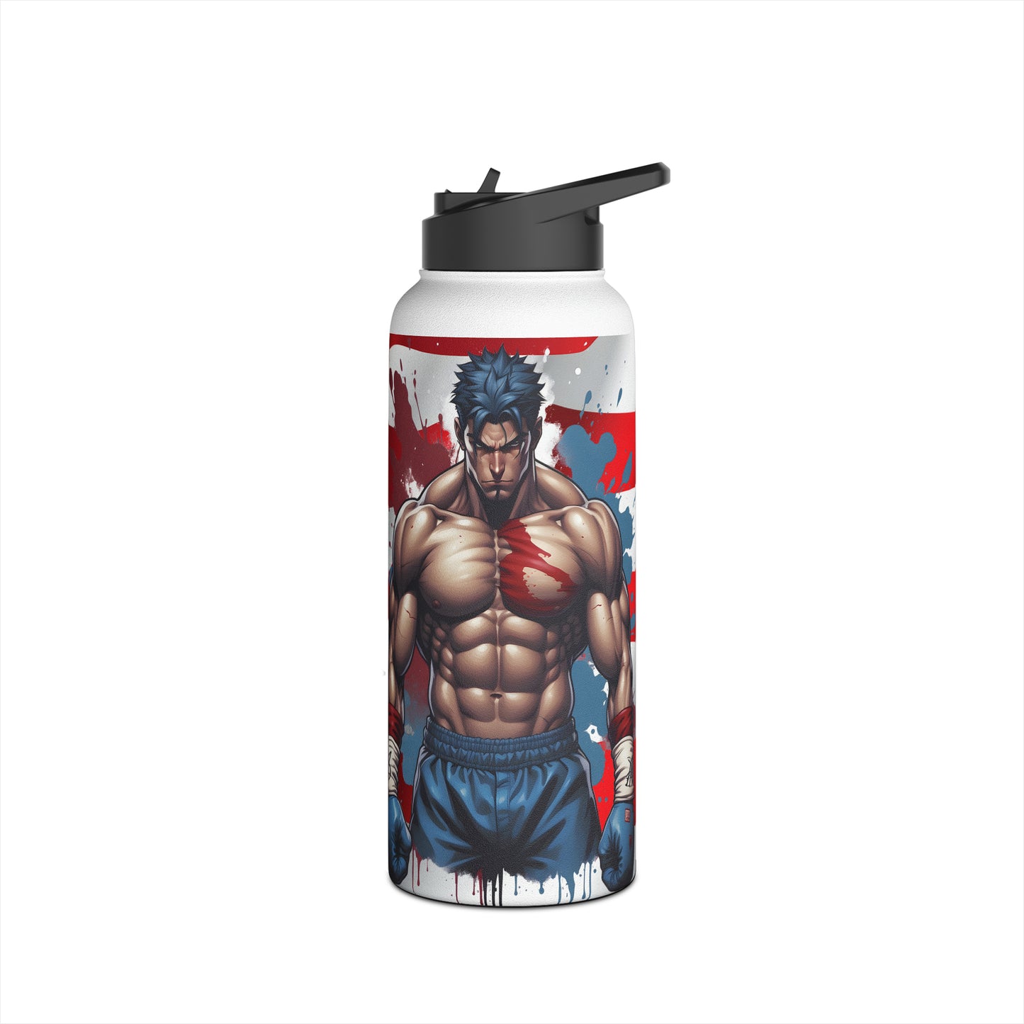 Kǎtōng Piàn - Prized Fighter Collection - America - 007 - Stainless Steel Water Bottle, Standard Lid - Verdine Daniels