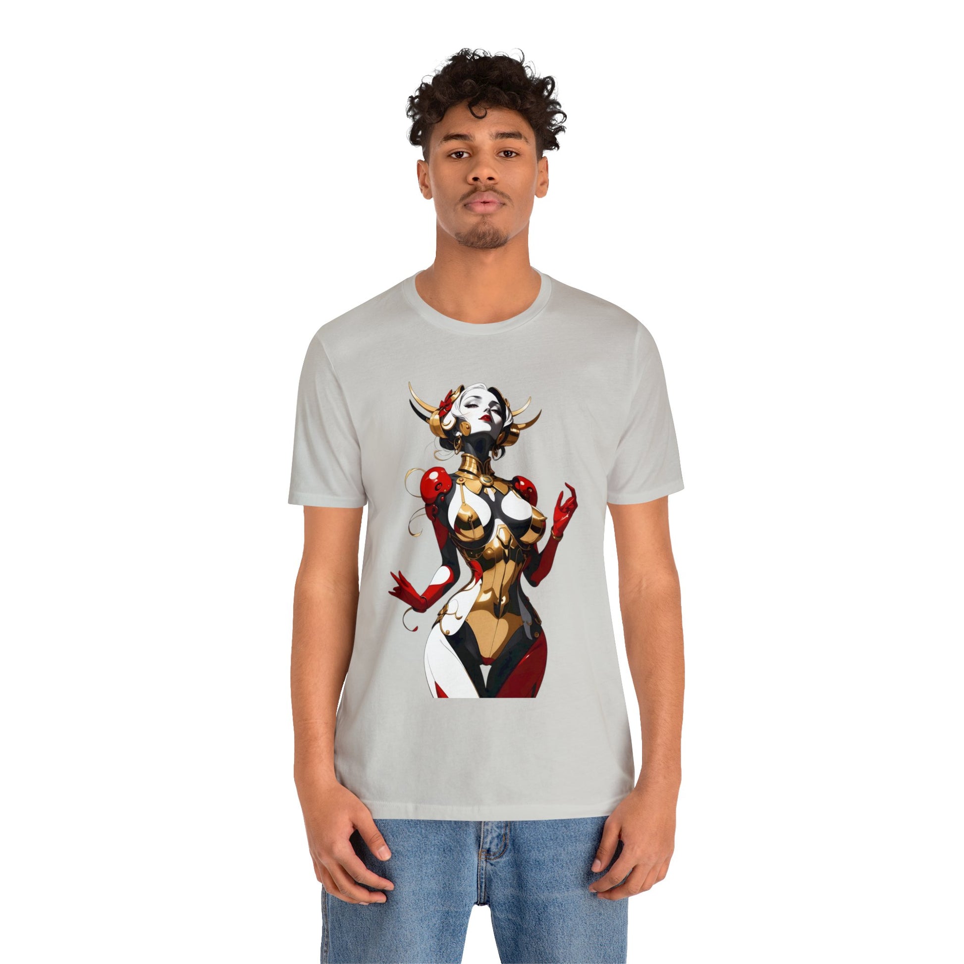Kǎtōng Piàn - Mecha Girl Collection - Sophia - Unisex Jersey Short Sleeve Tee Printify