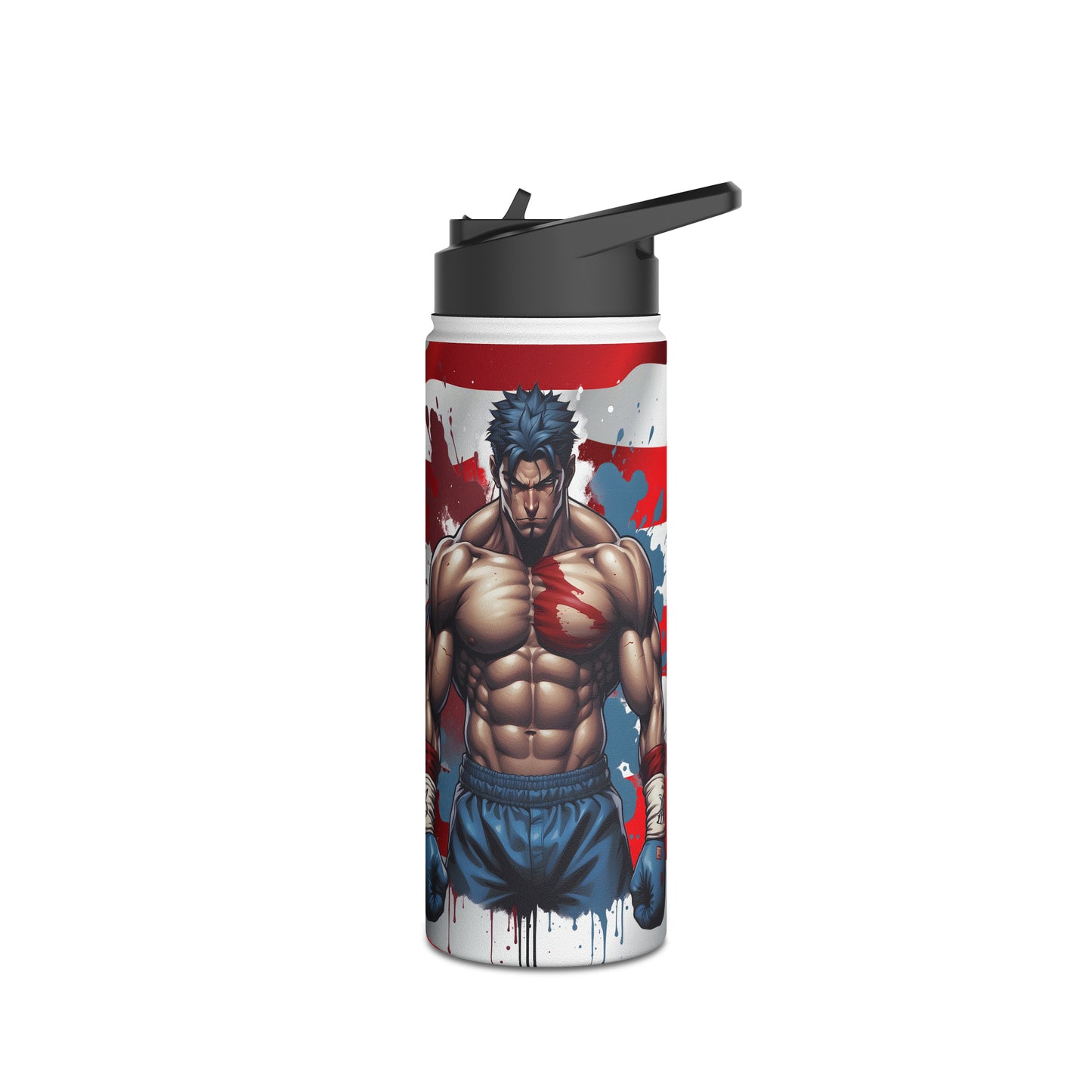 Kǎtōng Piàn - Prized Fighter Collection - America - 007 - Stainless Steel Water Bottle, Standard Lid - Verdine Daniels