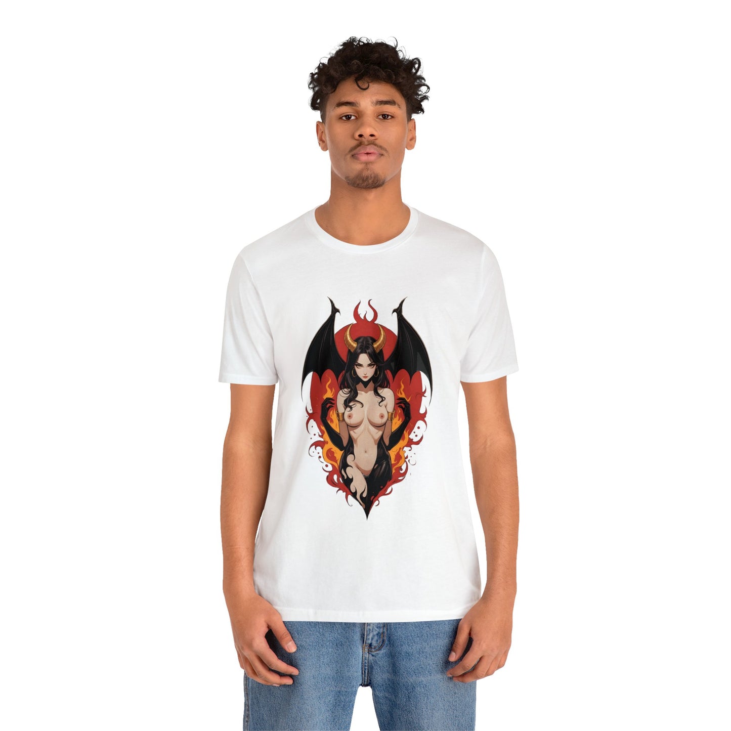 Kǎtōng Piàn - Devil Woman Collection - Devany - Unisex Jersey Short Sleeve Tee Printify