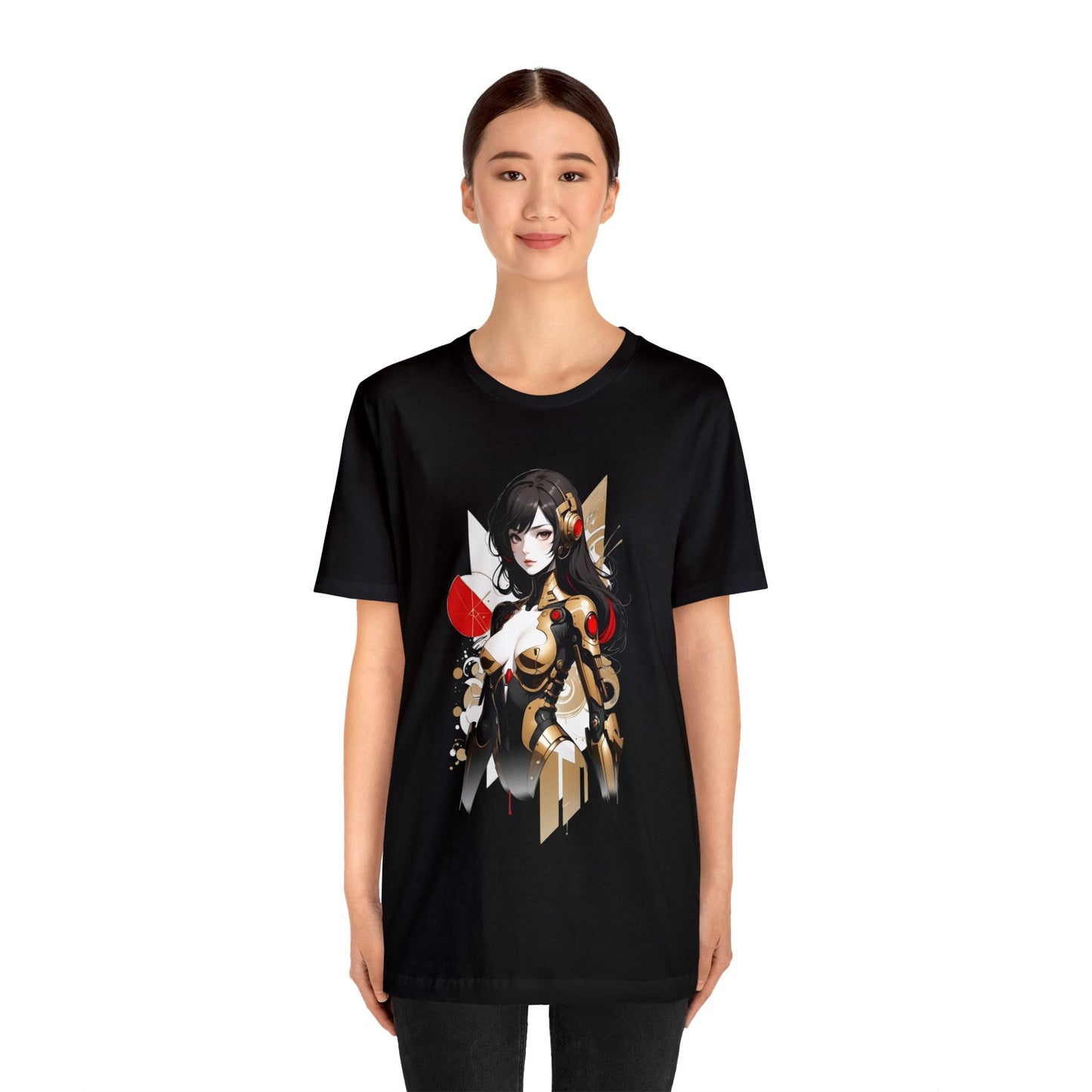 Kǎtōng Piàn - Mecha Girl Collection - Hannah - Unisex Jersey Short Sleeve Tee Printify