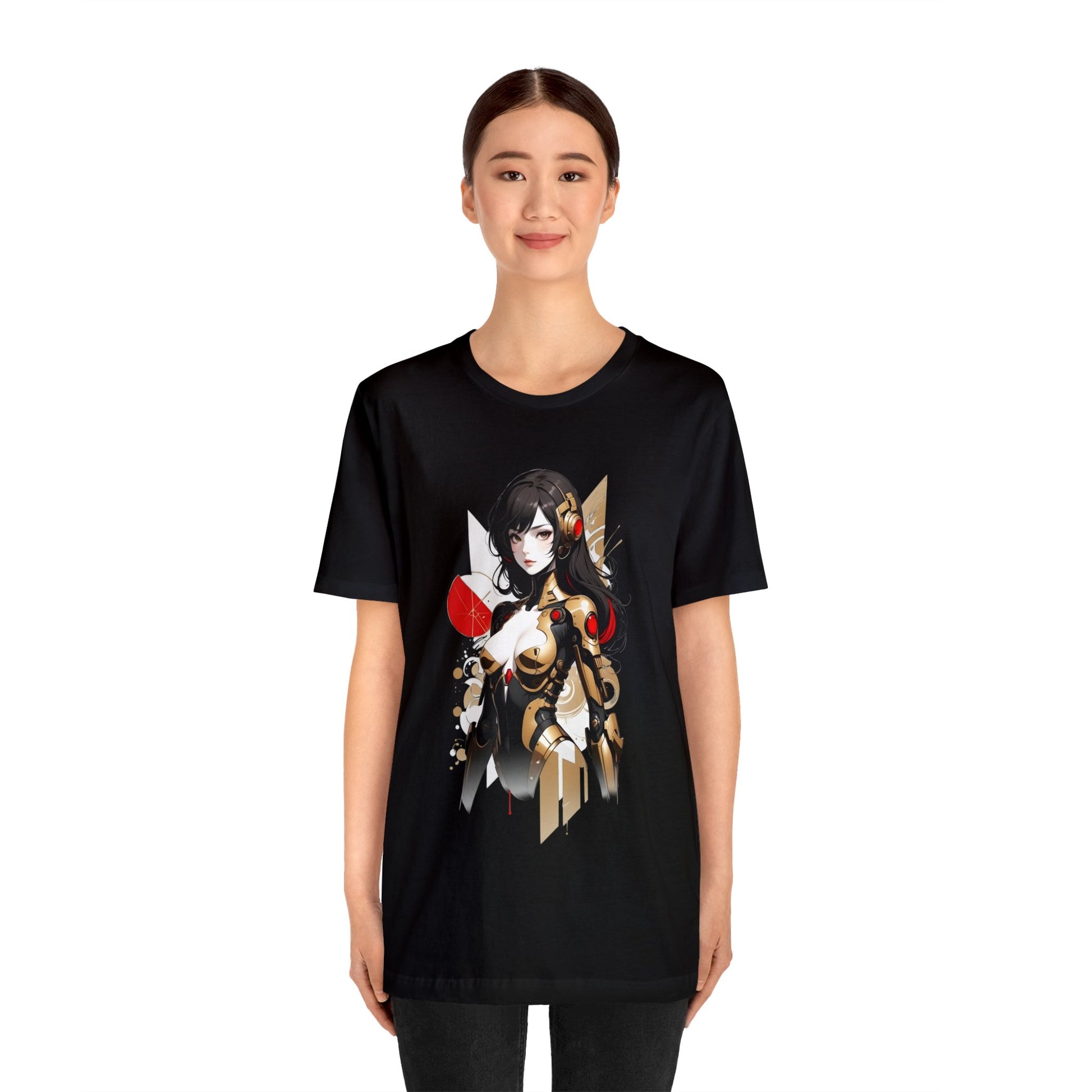 Kǎtōng Piàn - Mecha Girl Collection - Hannah - Unisex Jersey Short Sleeve Tee Printify