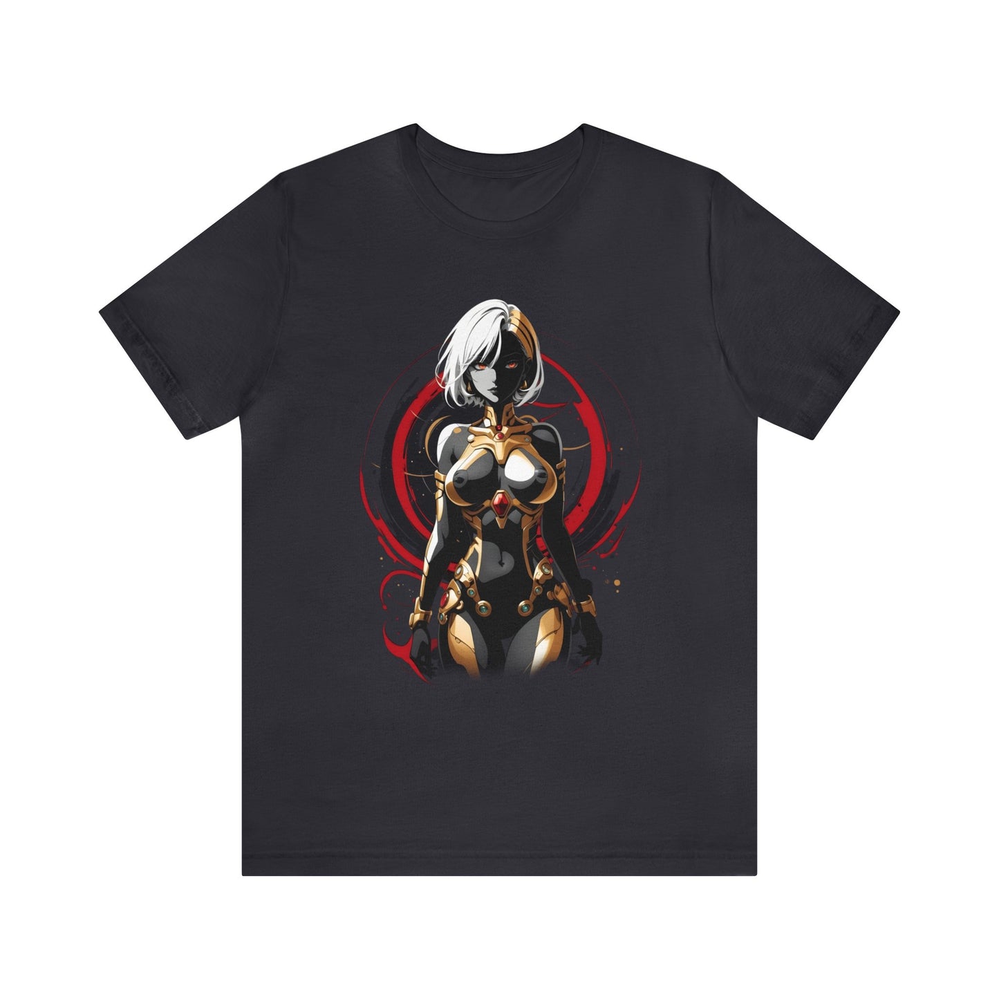 Kǎtōng Piàn - Mecha Girl Collection - Layla - Unisex Jersey Short Sleeve Tee Printify