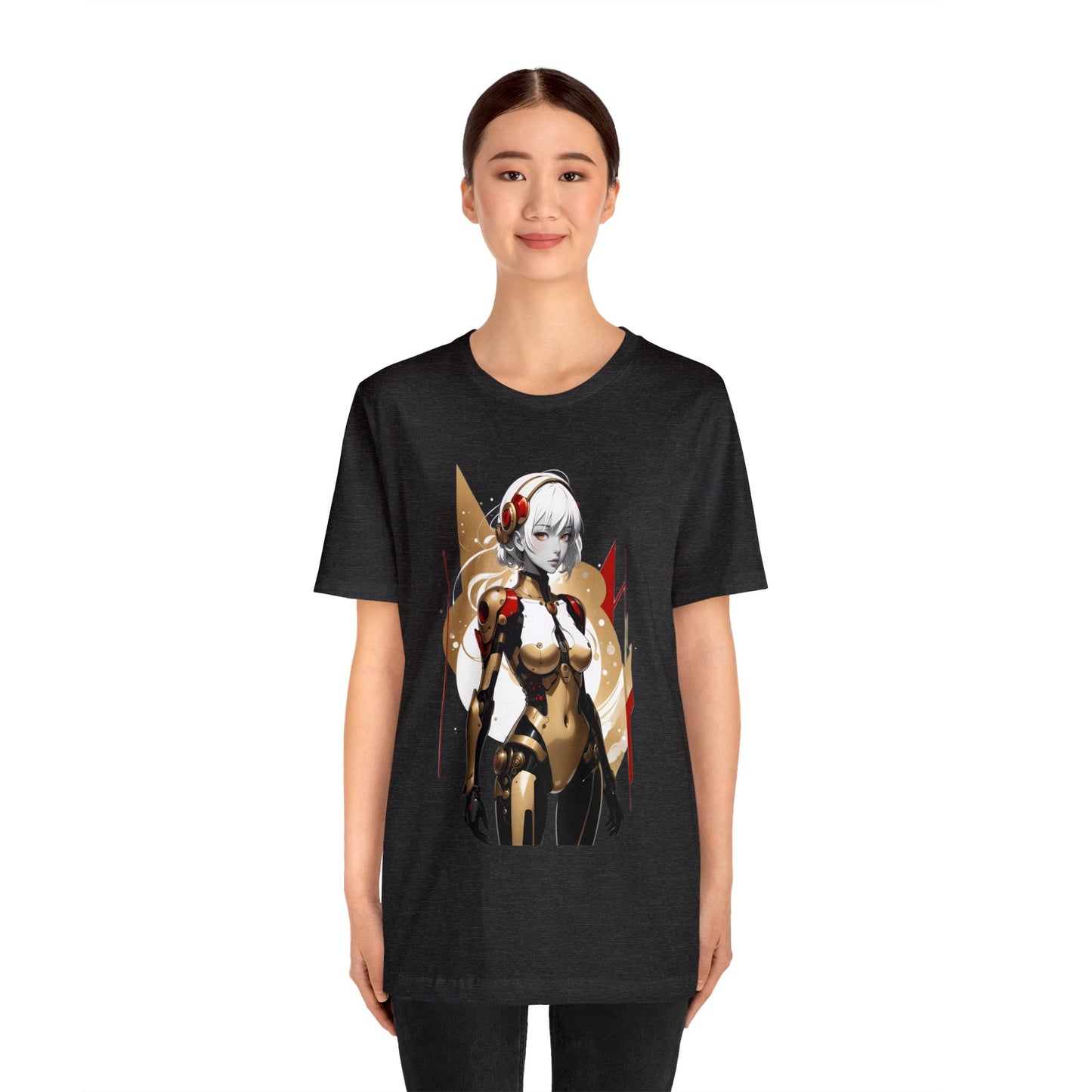 Kǎtōng Piàn - Mecha Girl Collection - Ella - Unisex Jersey Short Sleeve Tee Printify