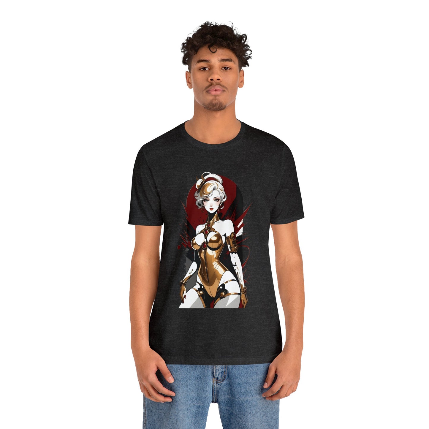 Kǎtōng Piàn - Mecha Girl Collection - Violet - Unisex Jersey Short Sleeve Tee Printify