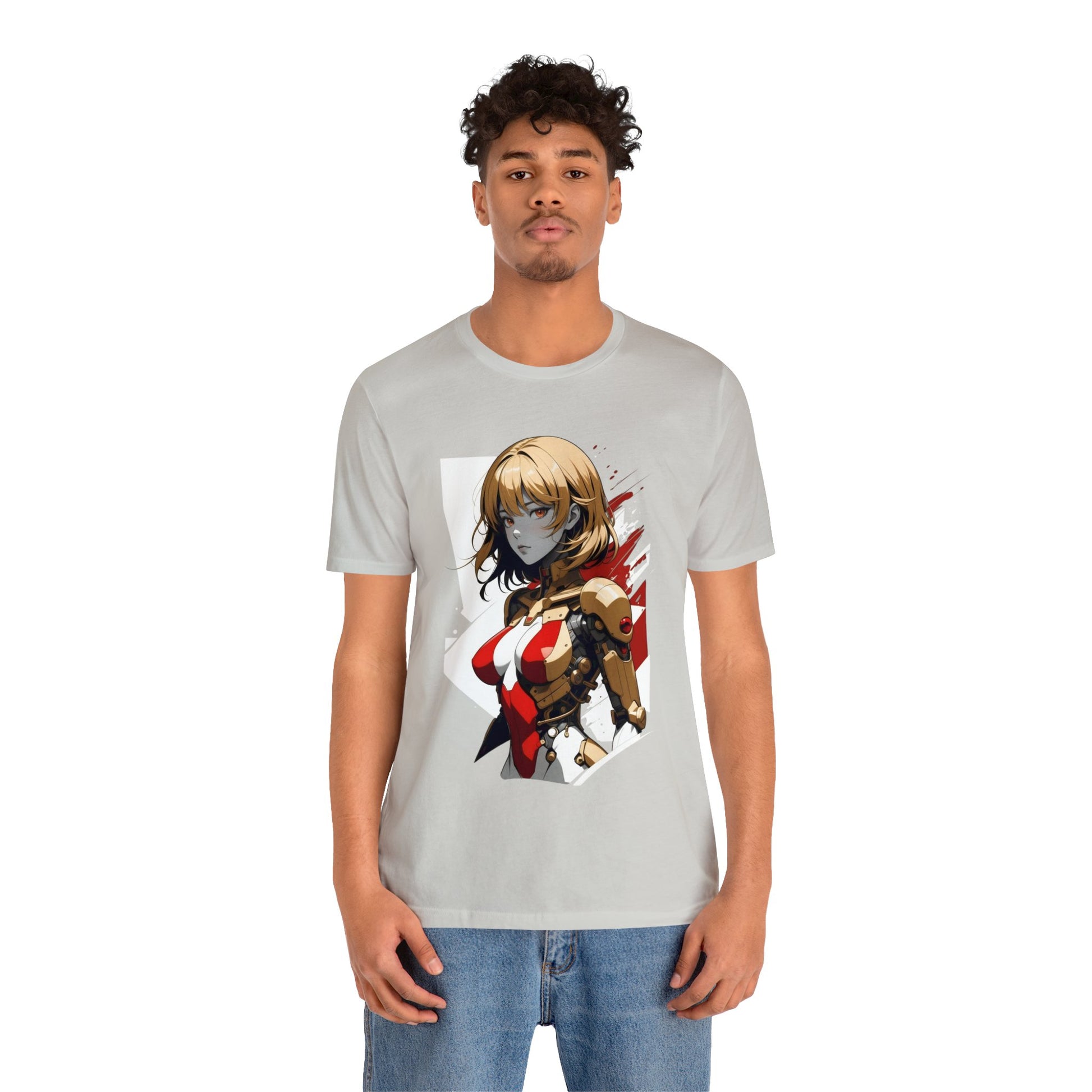 Kǎtōng Piàn - Mecha Girl Collection - Camila - Unisex Jersey Short Sleeve Tee Printify