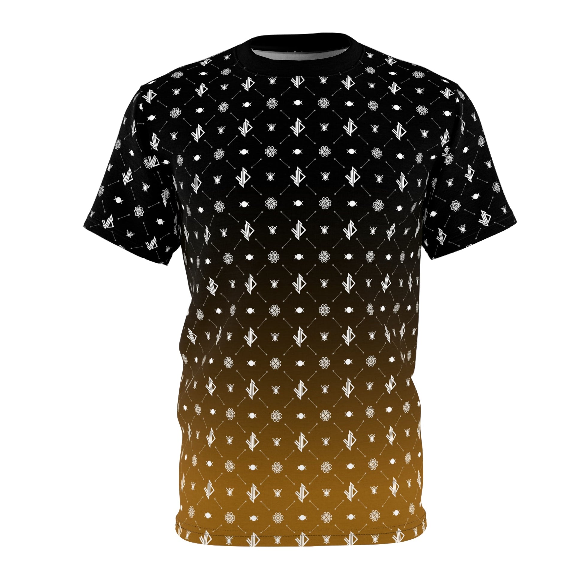Stylish Unisex Cut & Sew Tee with Gradient Pattern - Perfect for Casual Outings & Everyday Wear - Verdine Daniels