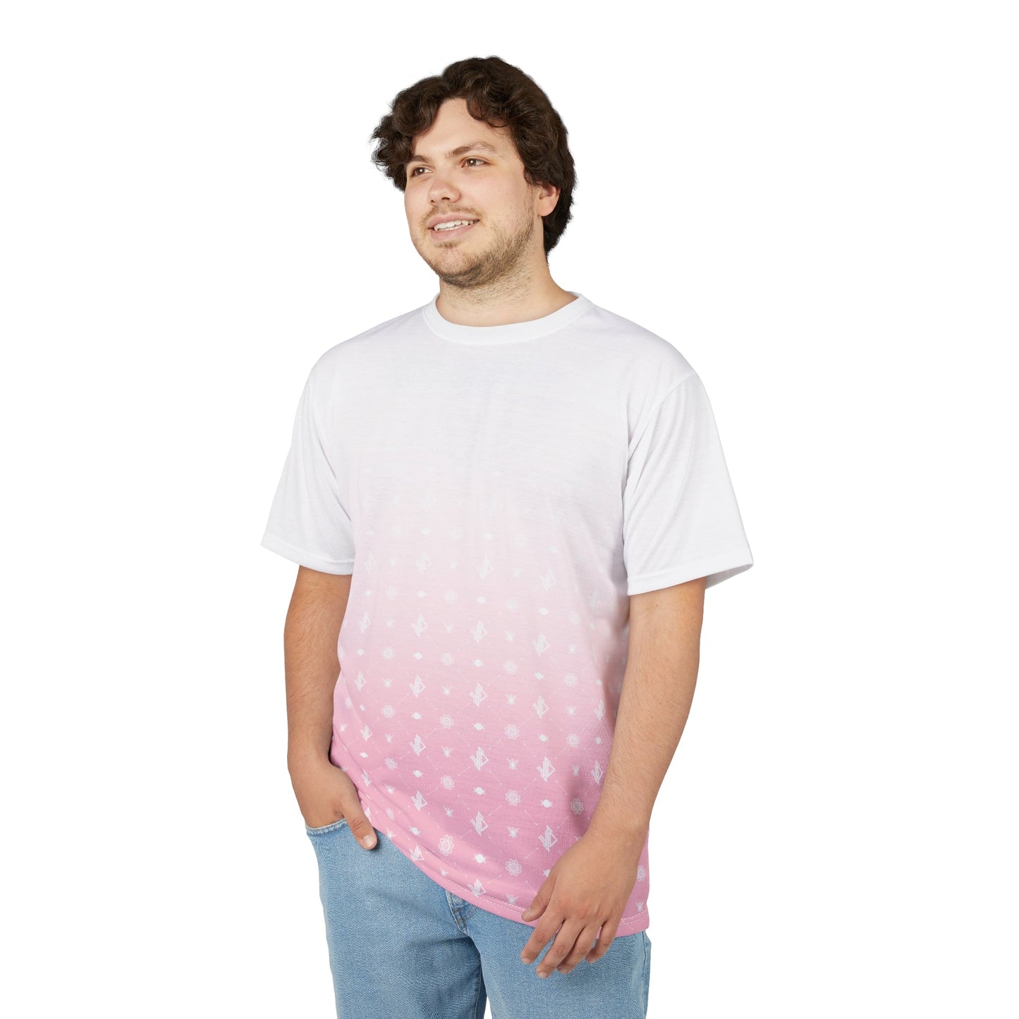 Ombre Pink Unisex Tee - Stylish & Comfortable Everyday Wear Printify