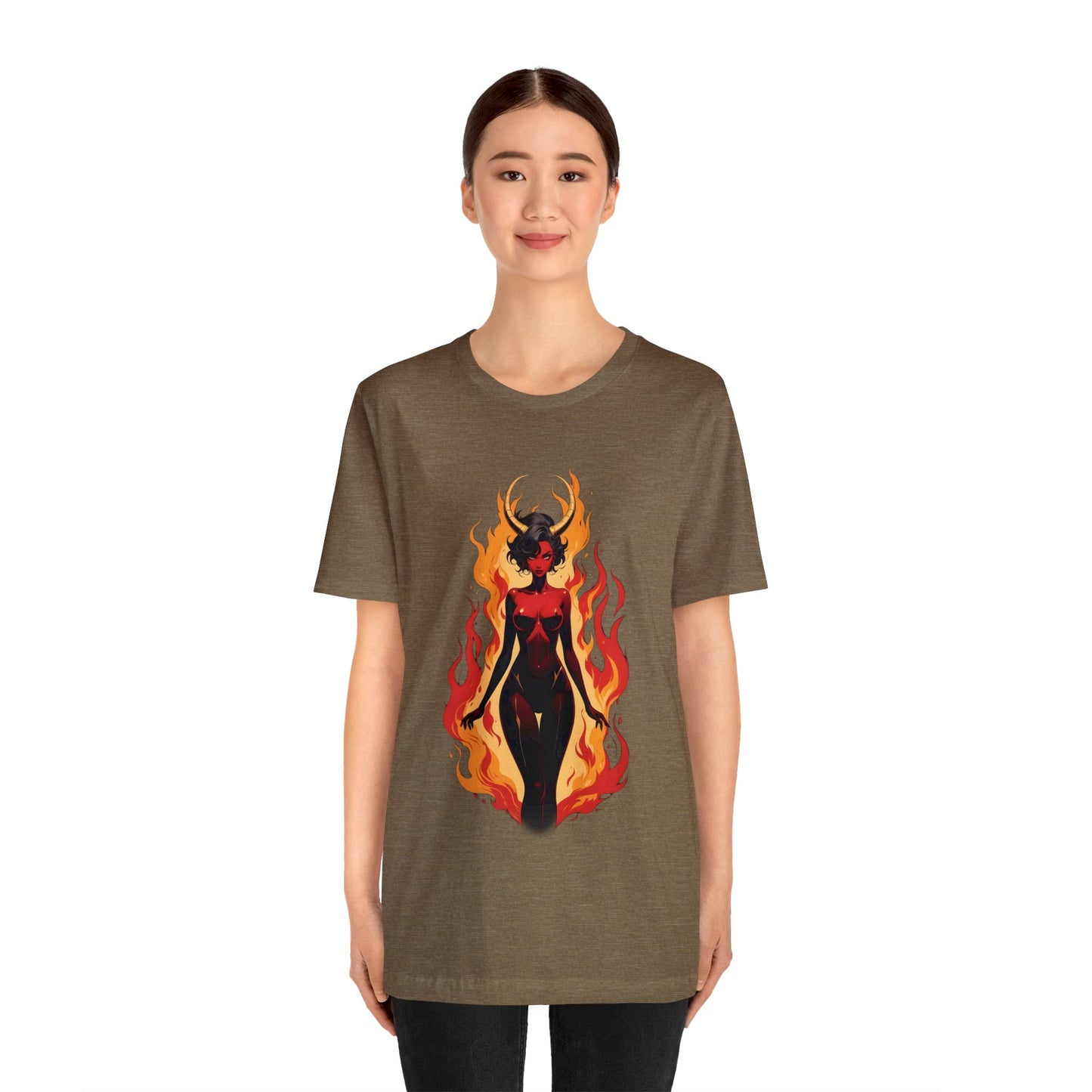 Kǎtōng Piàn - Devil Woman Collection - Drusilla - Unisex Jersey Short Sleeve Tee Printify