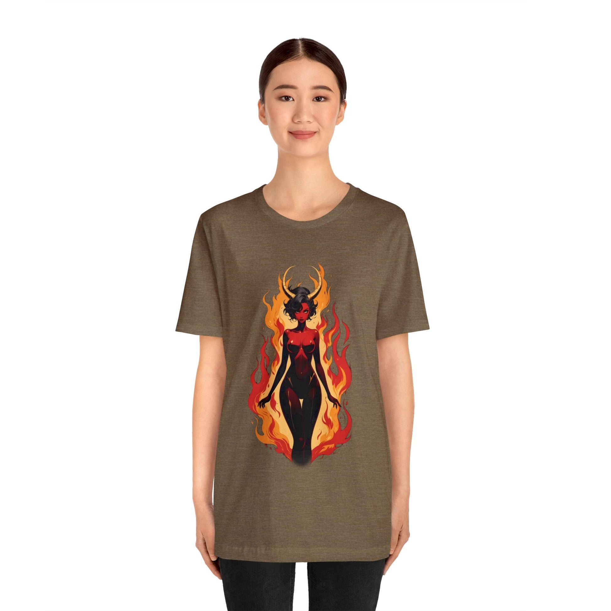 Kǎtōng Piàn - Devil Woman Collection - Drusilla - Unisex Jersey Short Sleeve Tee Printify