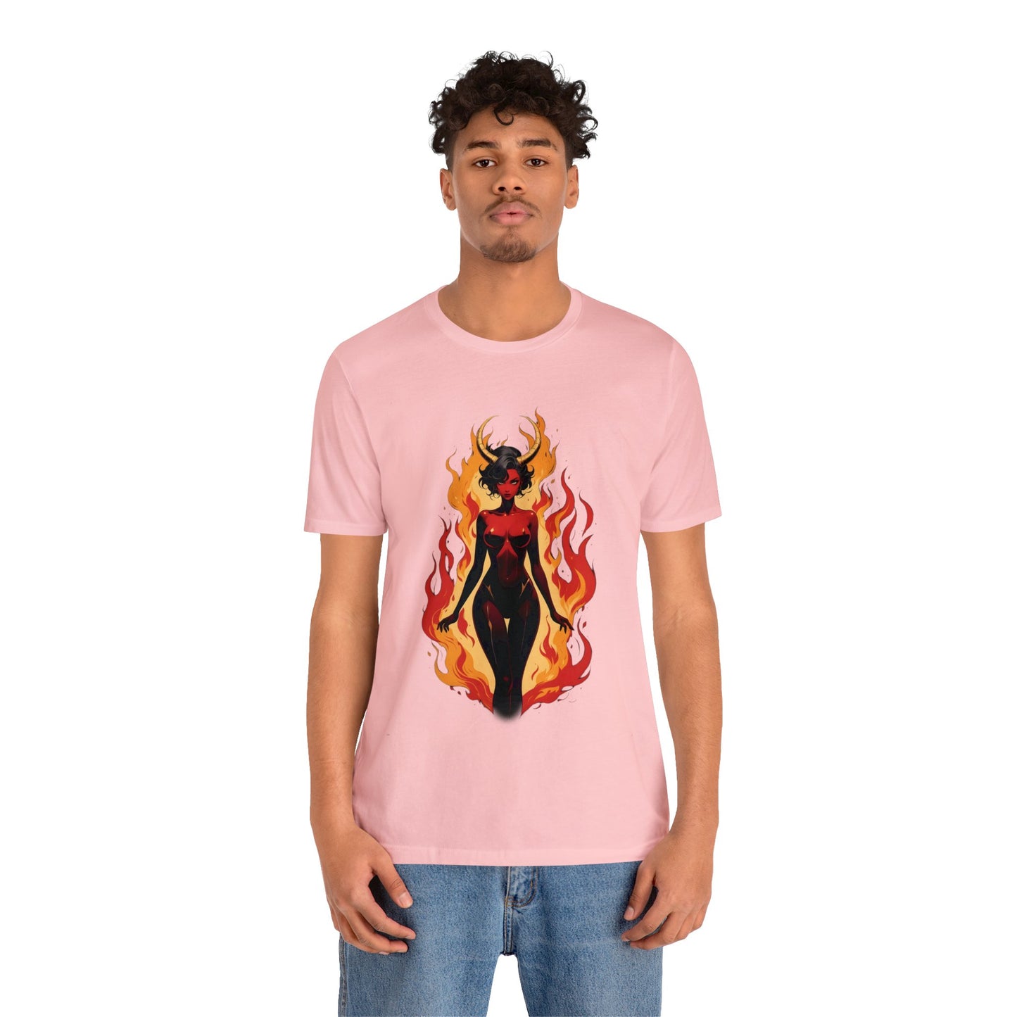 Kǎtōng Piàn - Devil Woman Collection - Drusilla - Unisex Jersey Short Sleeve Tee Printify