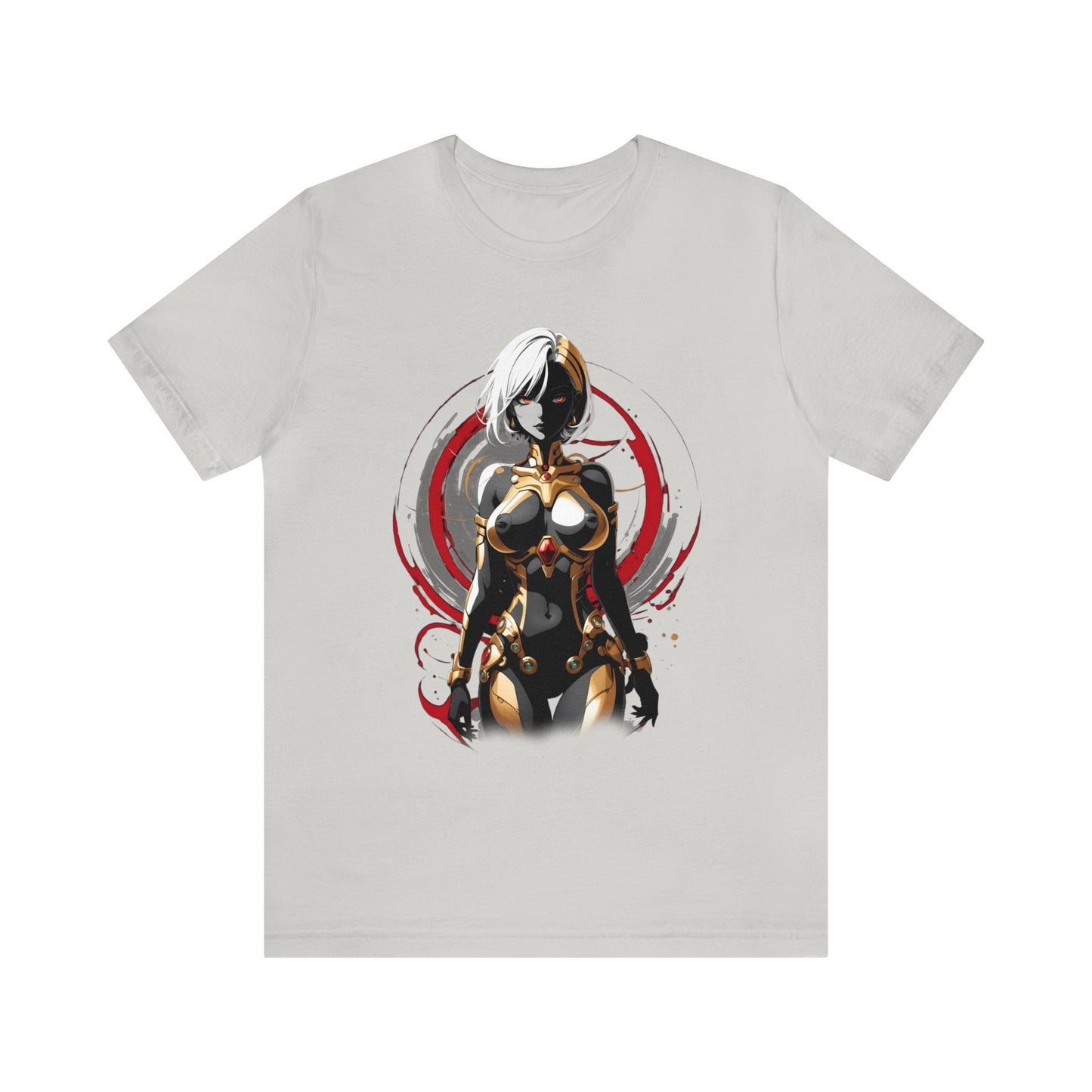 Kǎtōng Piàn - Mecha Girl Collection - Layla - Unisex Jersey Short Sleeve Tee Printify