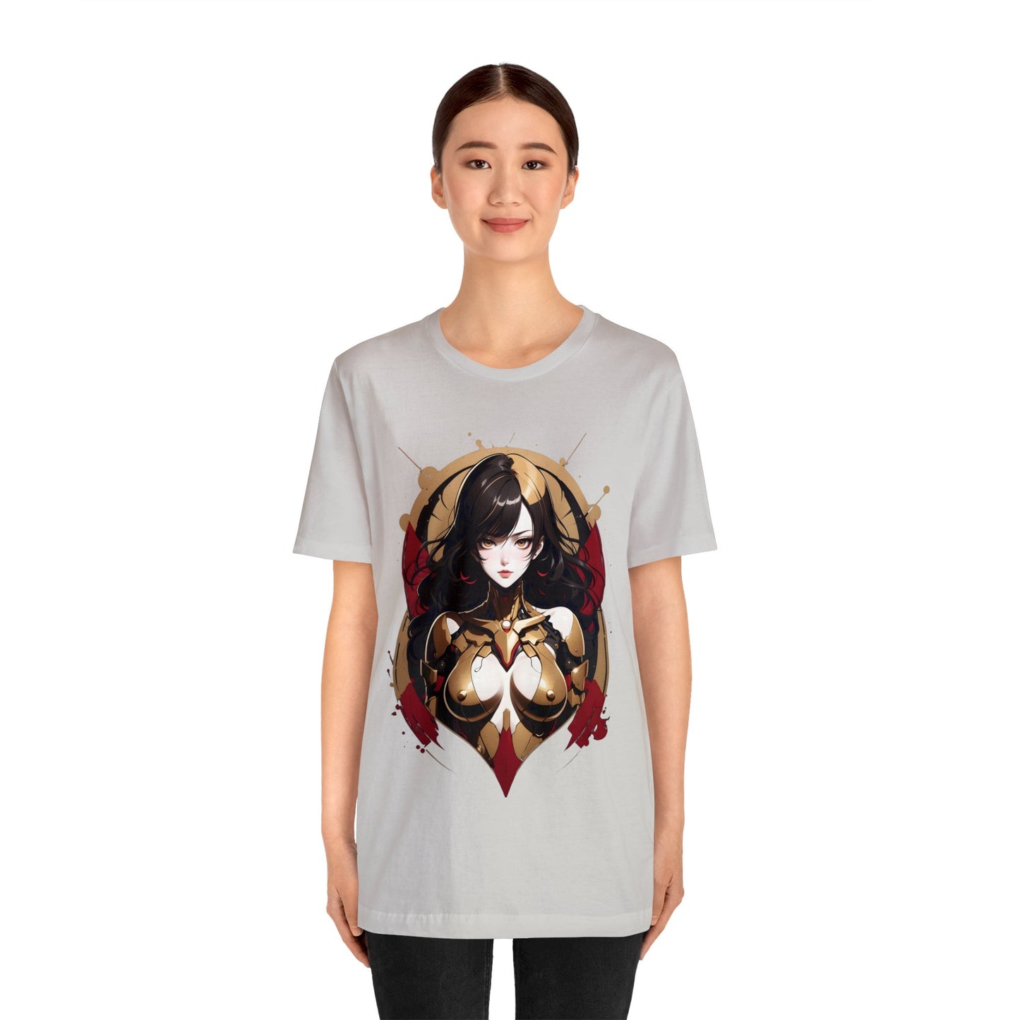 Kǎtōng Piàn - Mecha Girl Collection - Naomi - Unisex Jersey Short Sleeve Tee Printify