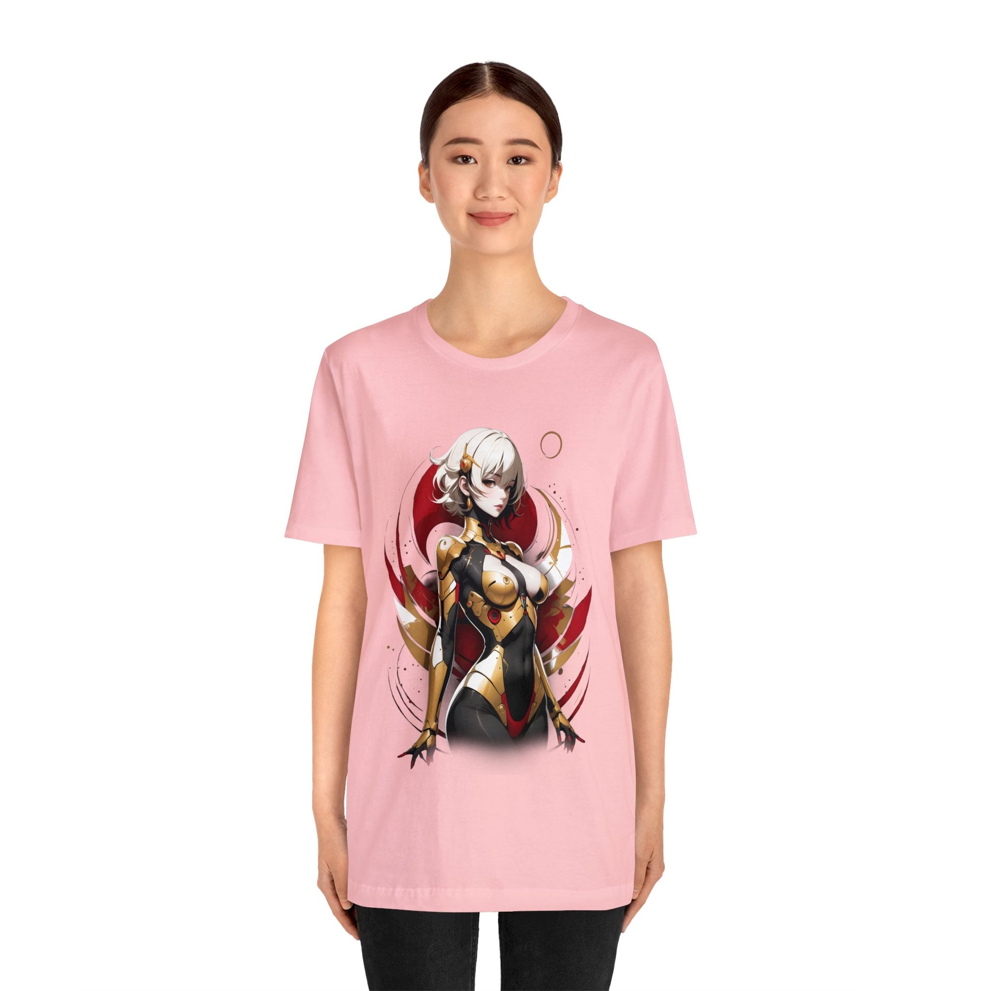Kǎtōng Piàn - Mecha Girl Collection - Emily - Unisex Jersey Short Sleeve Tee Printify
