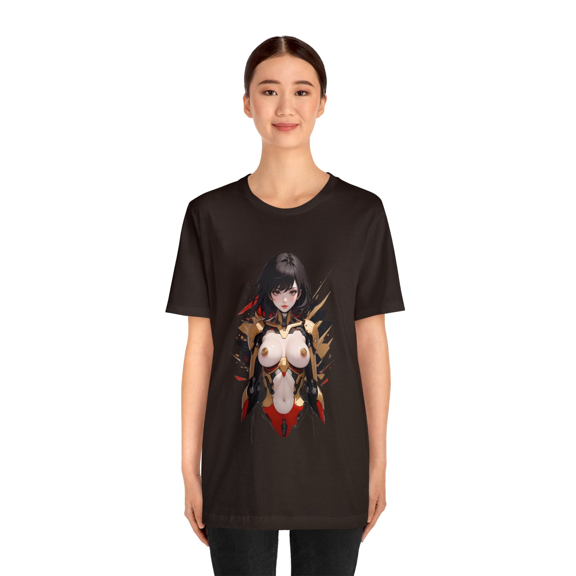 Kǎtōng Piàn - Mecha Girl Collection - Anna - Unisex Jersey Short Sleeve Tee Printify