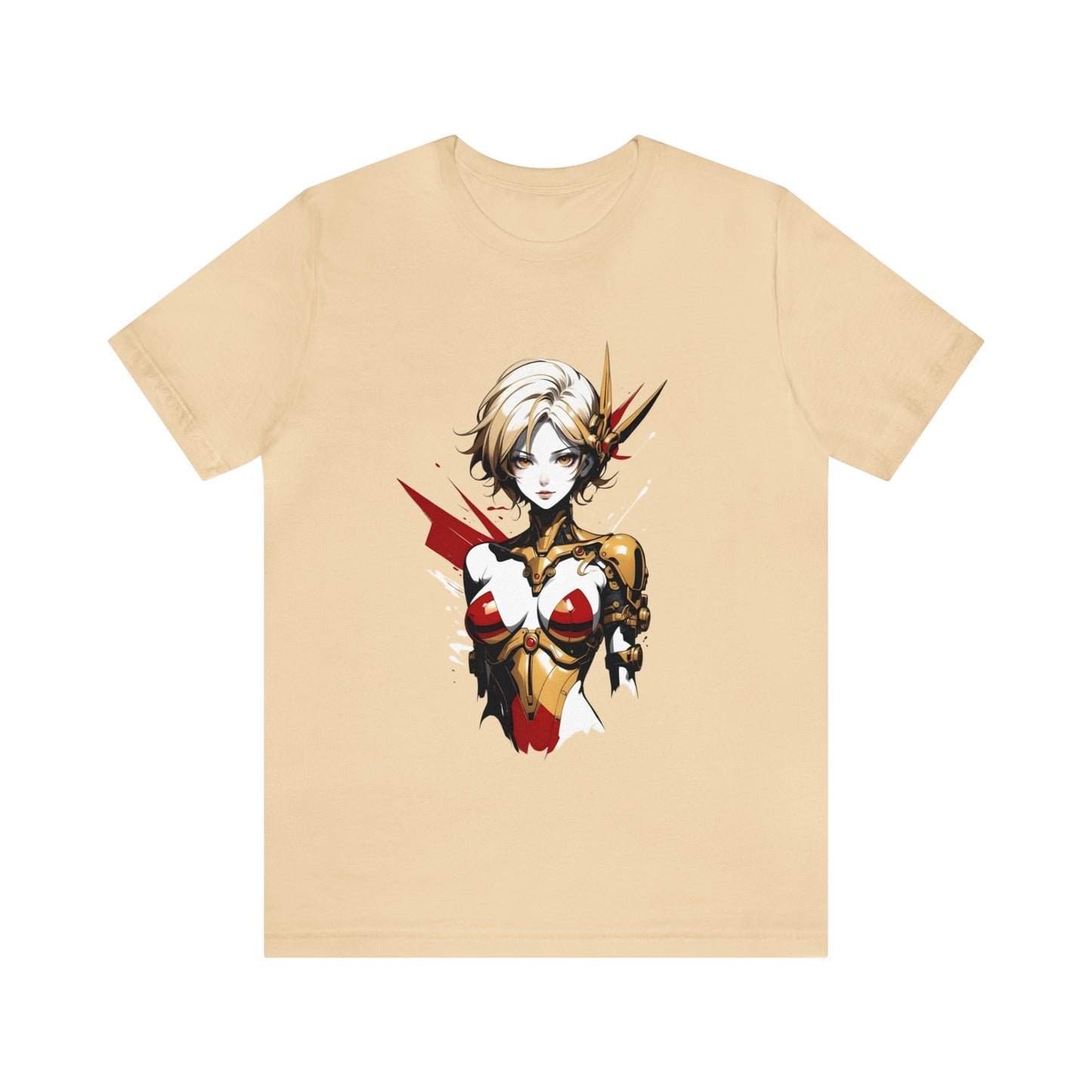 Kǎtōng Piàn - Mecha Girl Collection - Scarlett - Unisex Jersey Short Sleeve Tee Printify