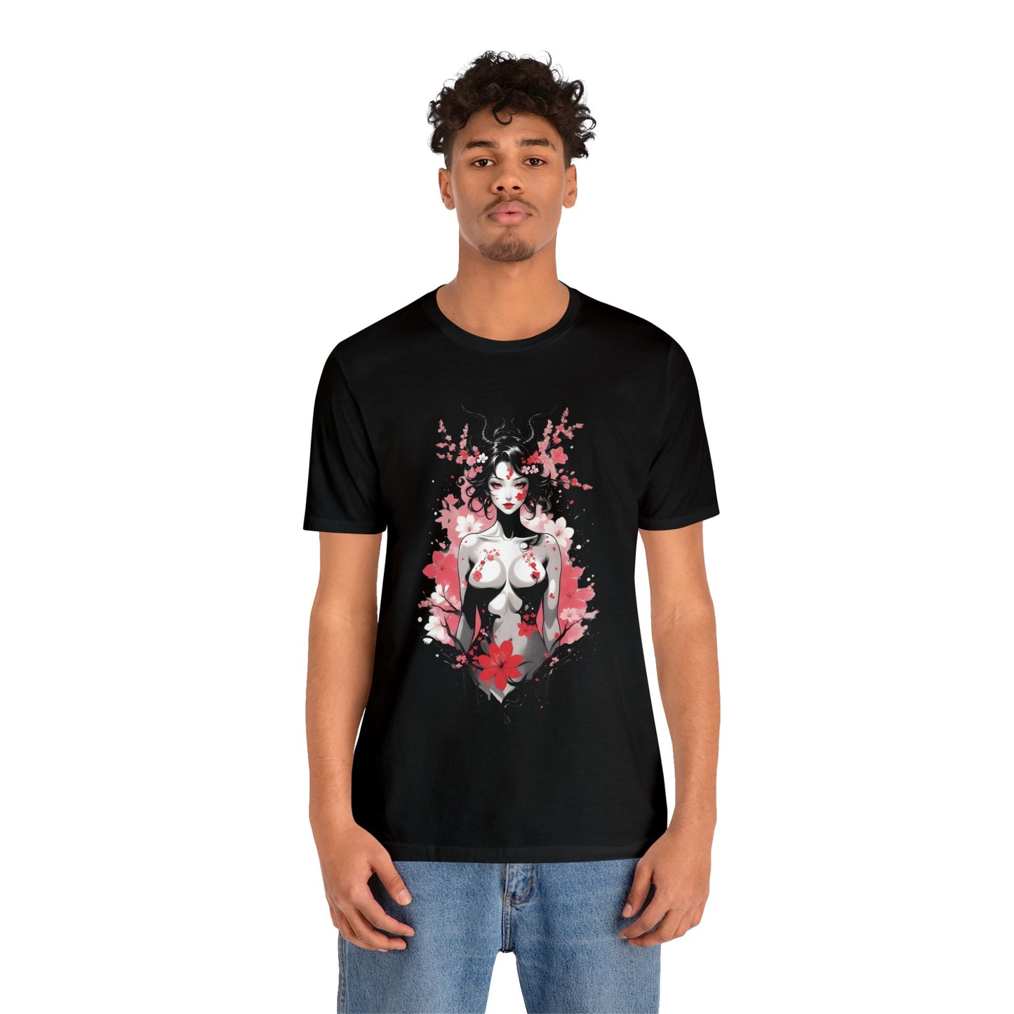 Kǎtōng Piàn - Oni Collection - Hannya - Unisex Jersey Short Sleeve Tee Printify