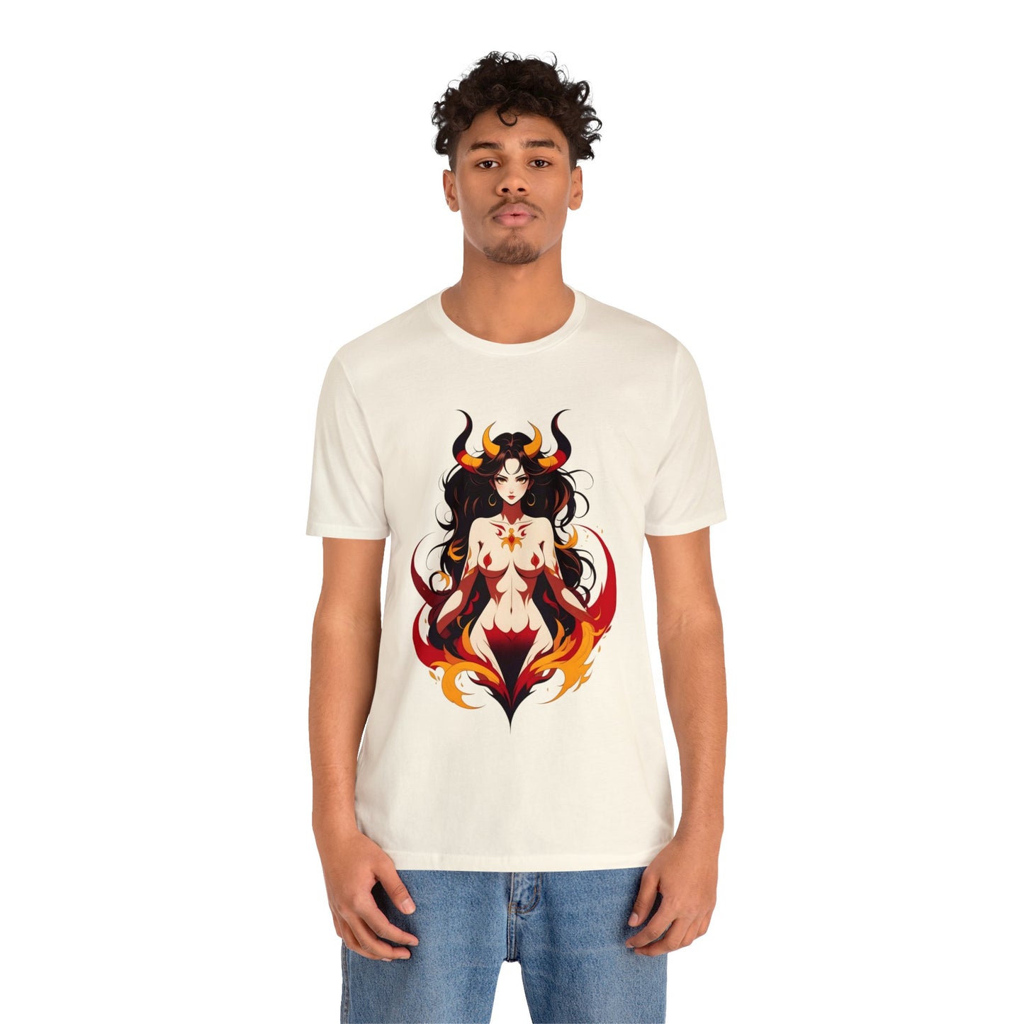 Kǎtōng Piàn - Devil Woman Collection - Ember - Unisex Jersey Short Sleeve Tee Printify