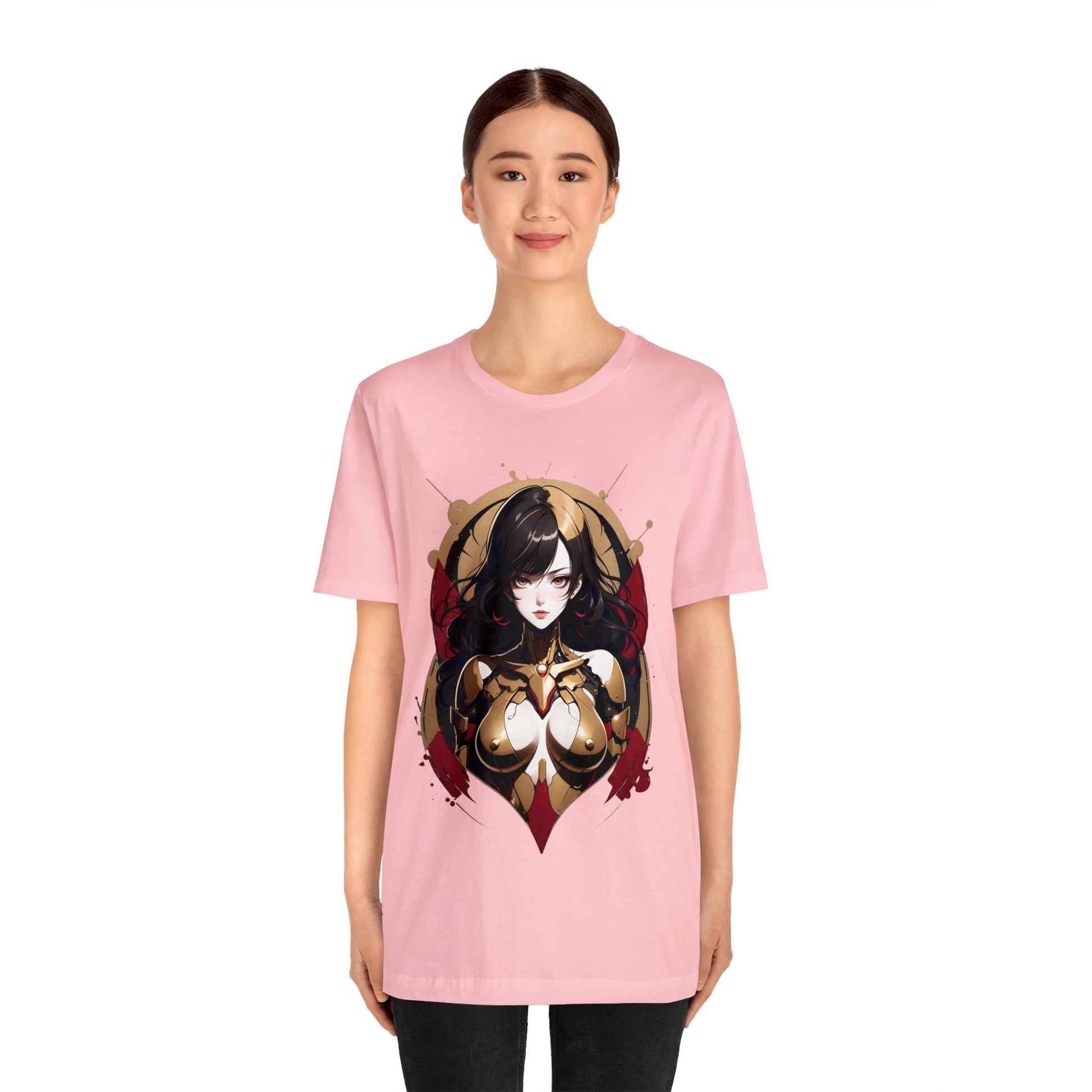 Kǎtōng Piàn - Mecha Girl Collection - Naomi - Unisex Jersey Short Sleeve Tee Printify