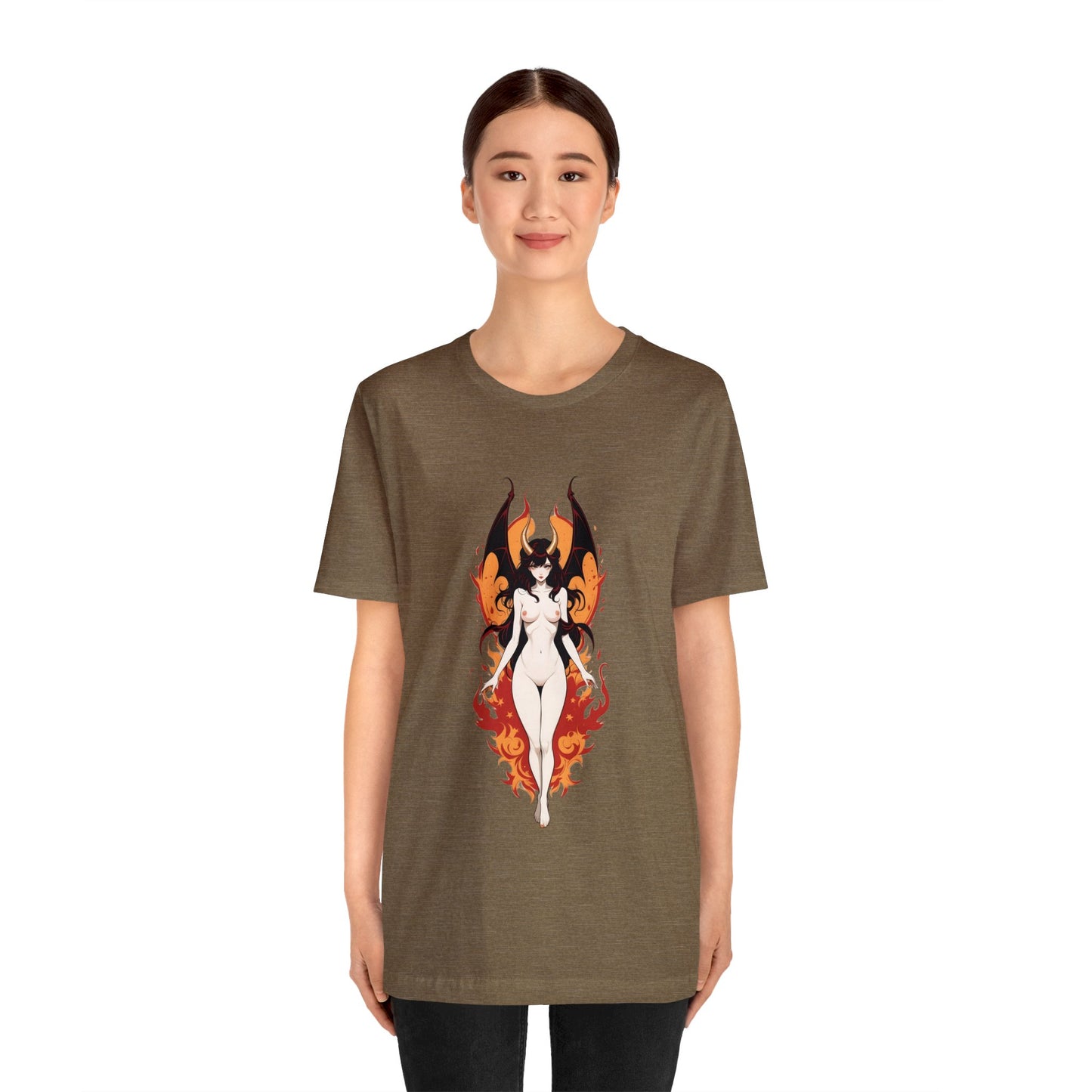 Kǎtōng Piàn - Devil Woman Collection - Akuji - Unisex Jersey Short Sleeve Tee Printify