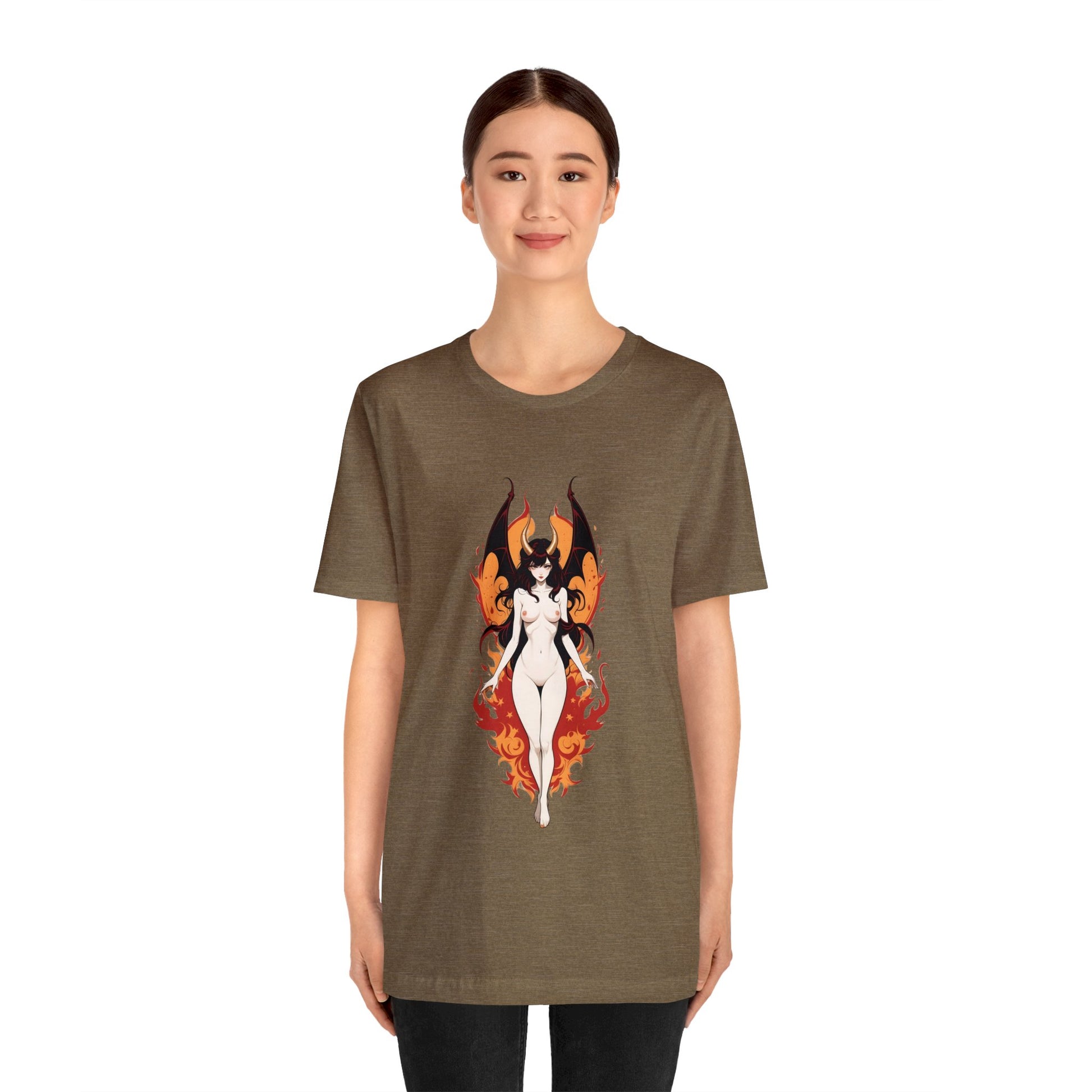 Kǎtōng Piàn - Devil Woman Collection - Akuji - Unisex Jersey Short Sleeve Tee Printify