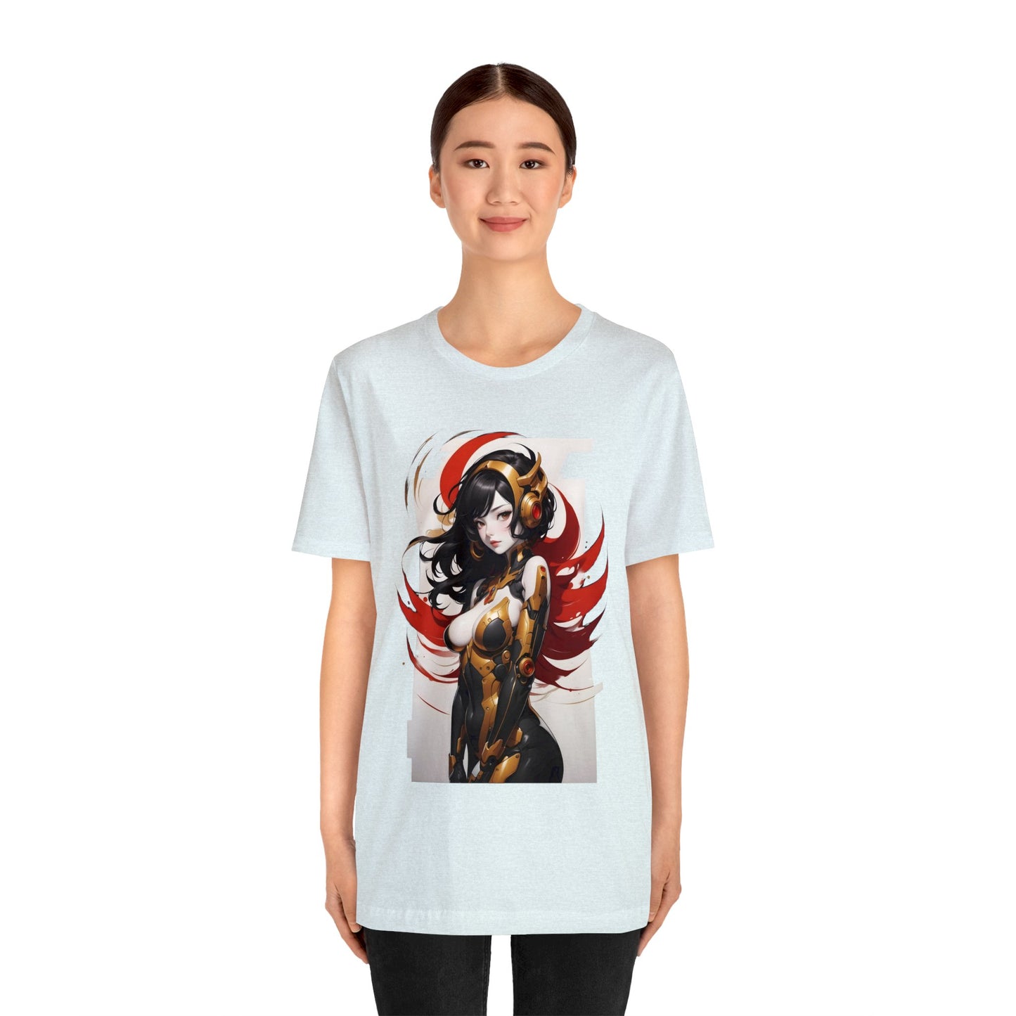 Kǎtōng Piàn - Mecha Girl Collection - Valentina - Unisex Jersey Short Sleeve Tee Printify