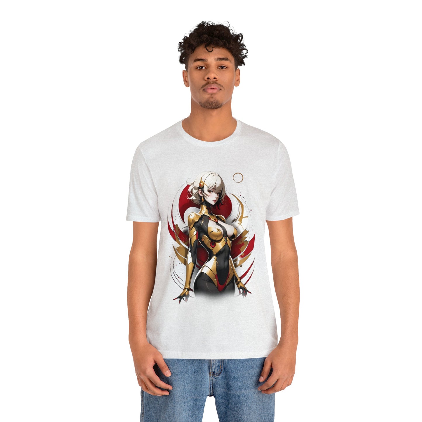 Kǎtōng Piàn - Mecha Girl Collection - Emily - Unisex Jersey Short Sleeve Tee Printify