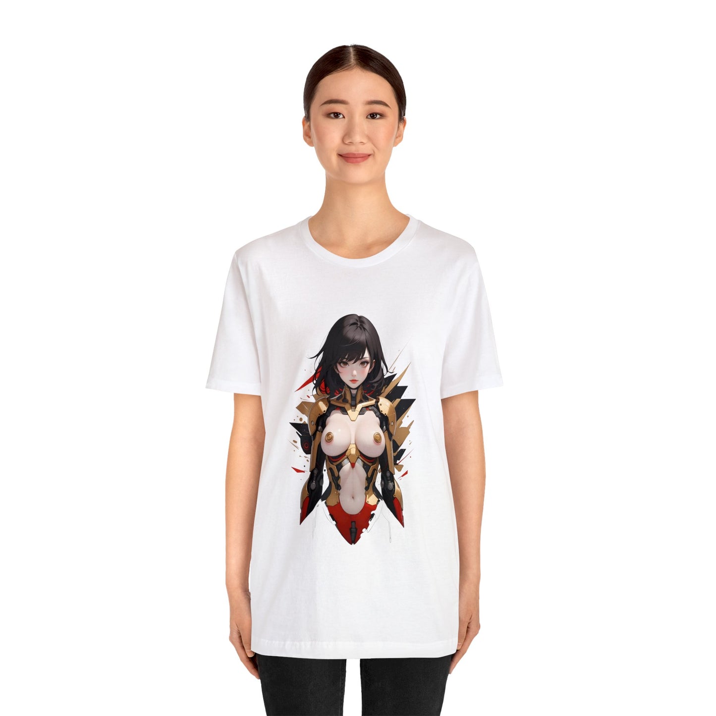 Kǎtōng Piàn - Mecha Girl Collection - Anna - Unisex Jersey Short Sleeve Tee Printify