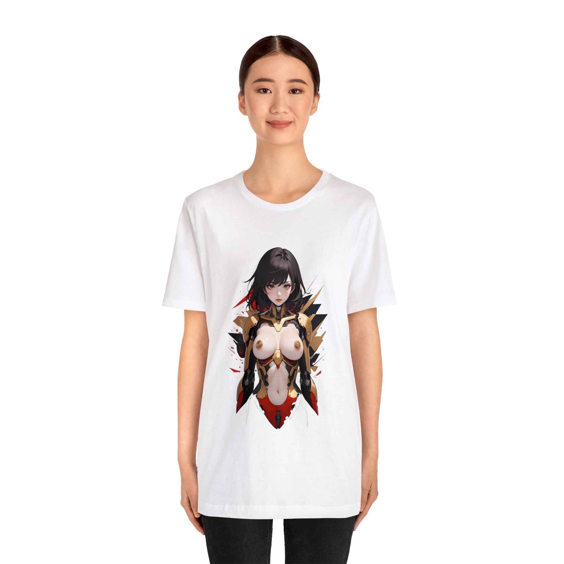 Kǎtōng Piàn - Mecha Girl Collection - Anna - Unisex Jersey Short Sleeve Tee Printify