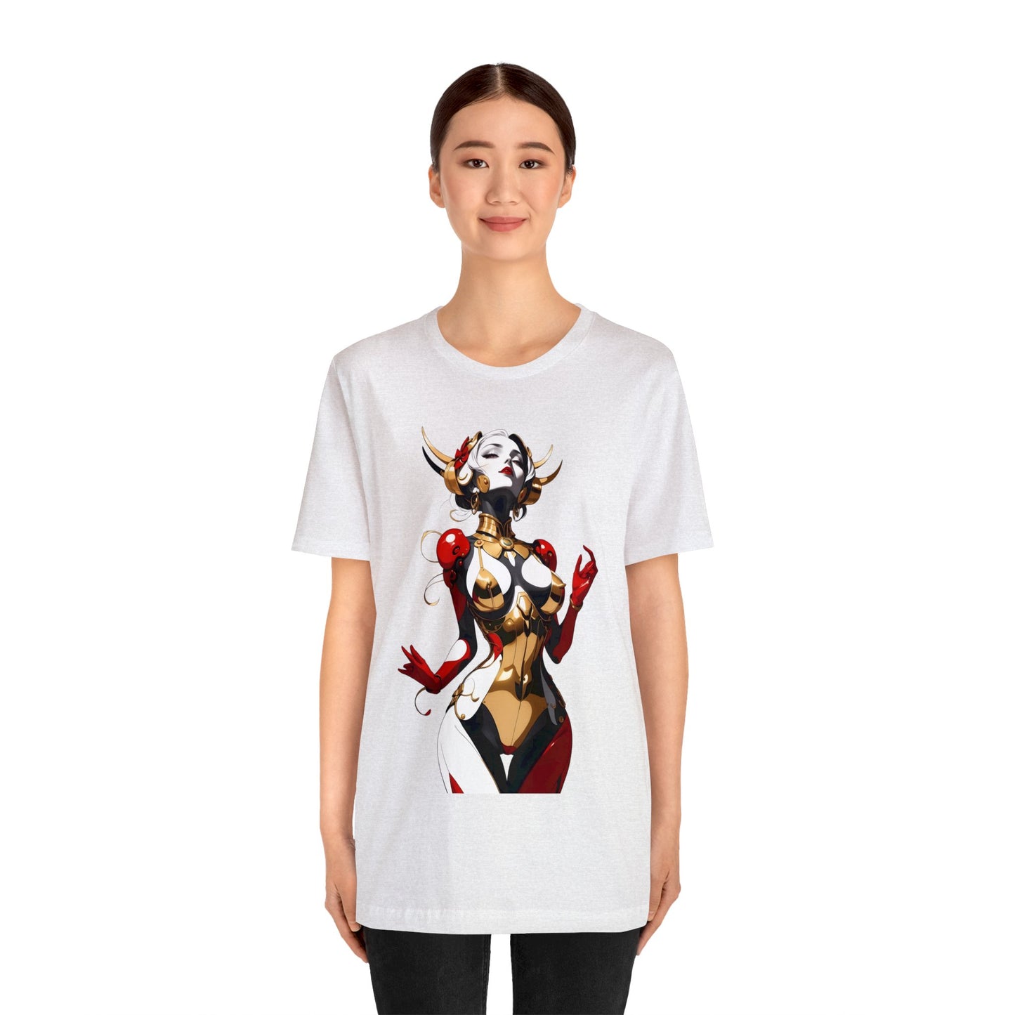 Kǎtōng Piàn - Mecha Girl Collection - Sophia - Unisex Jersey Short Sleeve Tee Printify