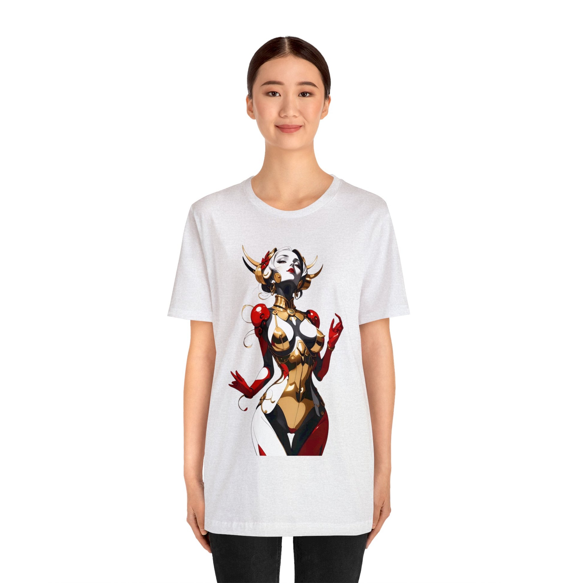 Kǎtōng Piàn - Mecha Girl Collection - Sophia - Unisex Jersey Short Sleeve Tee Printify