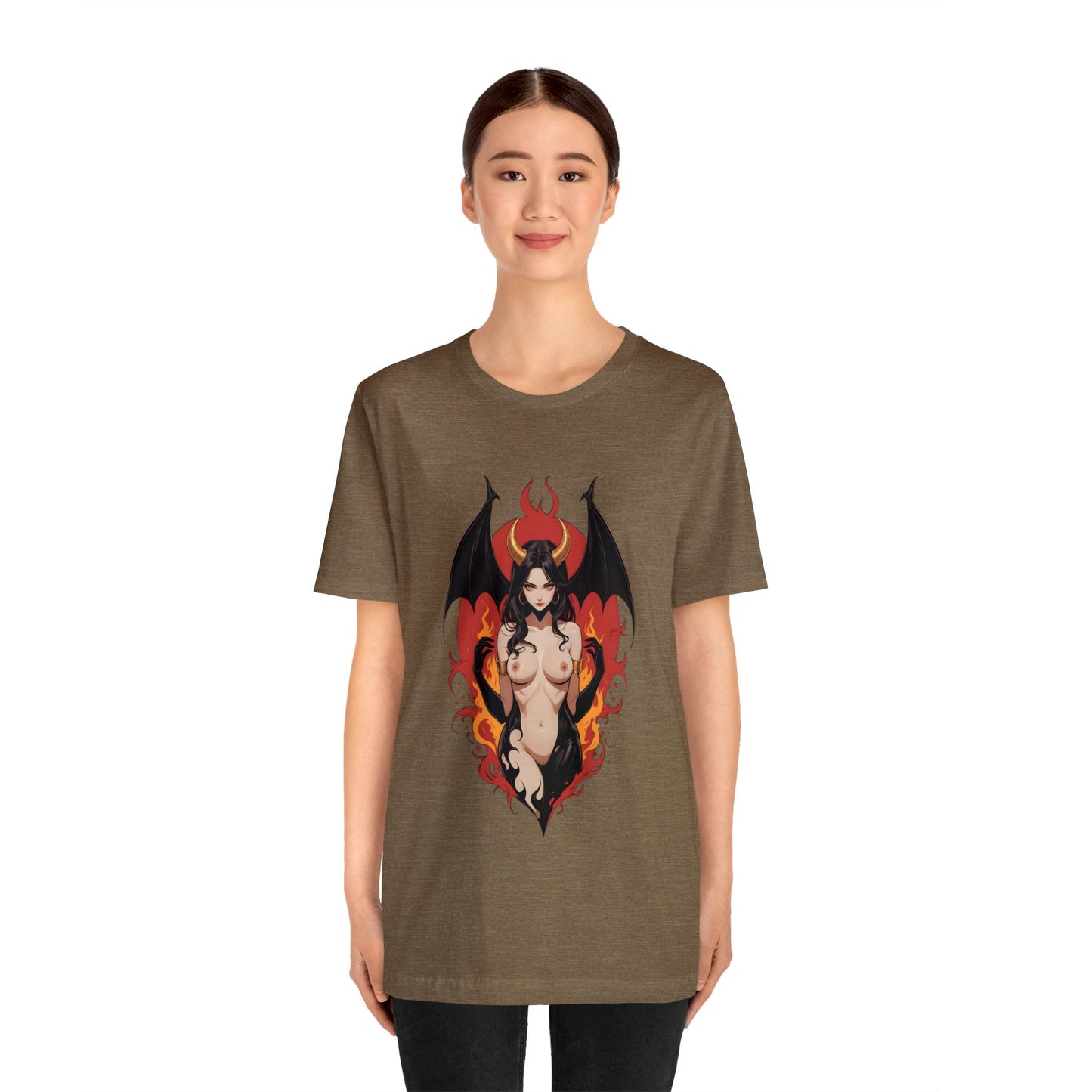Kǎtōng Piàn - Devil Woman Collection - Devany - Unisex Jersey Short Sleeve Tee Printify