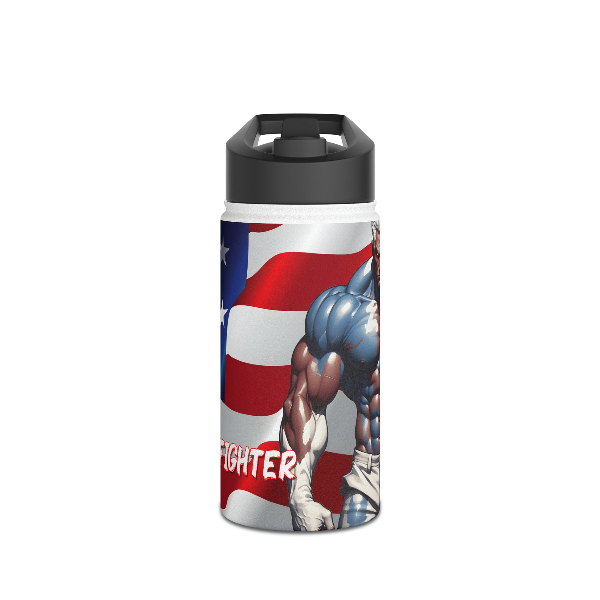 Kǎtōng Piàn - Prized Fighter Collection - America - 009 - Stainless Steel Water Bottle, Standard Lid - Verdine Daniels