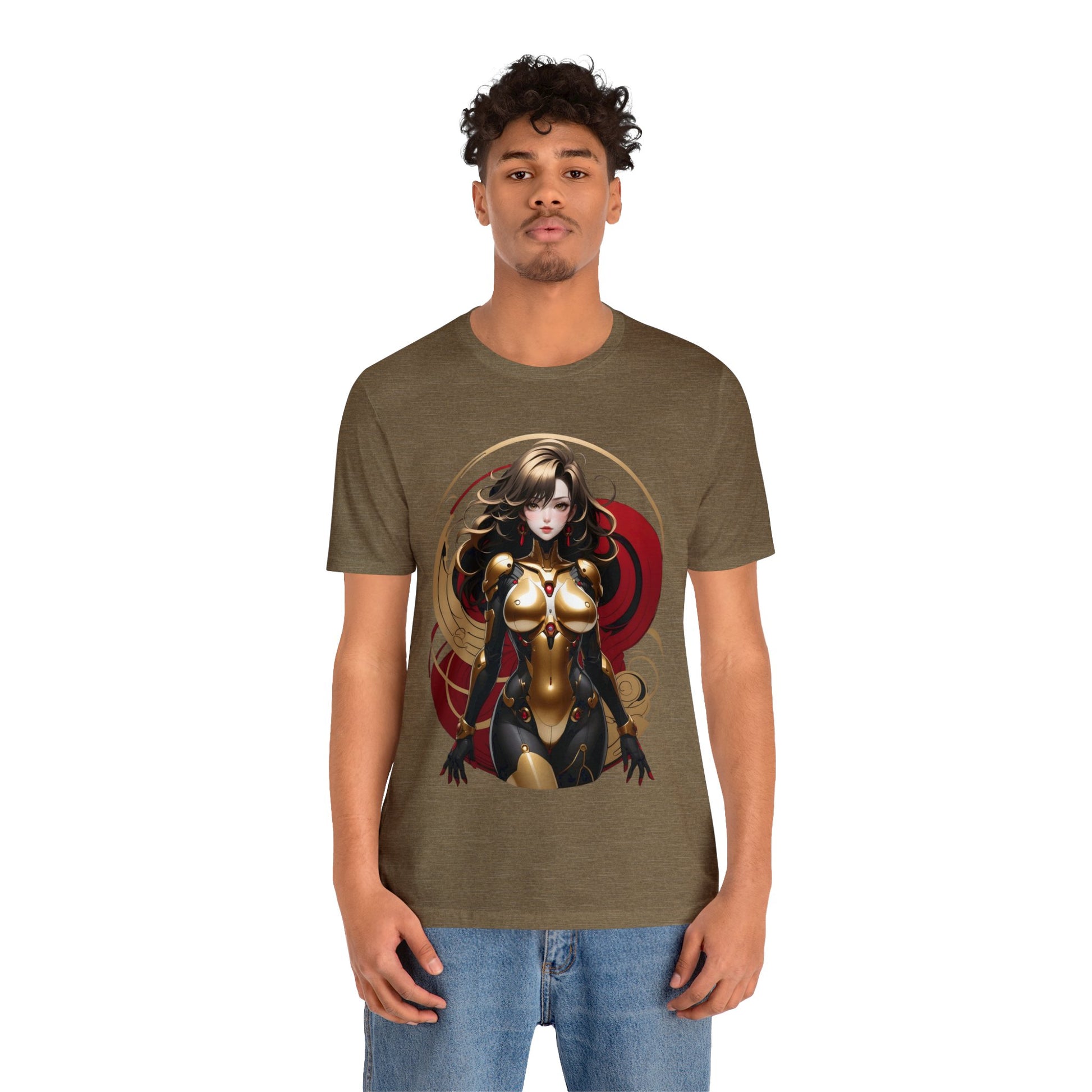 Kǎtōng Piàn - Mecha Girl Collection - Ava - Unisex Jersey Short Sleeve Tee Printify