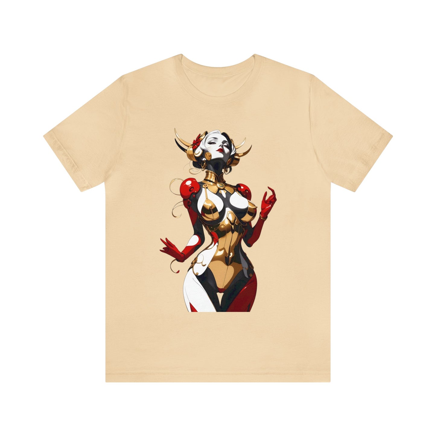Kǎtōng Piàn - Mecha Girl Collection - Sophia - Unisex Jersey Short Sleeve Tee Printify