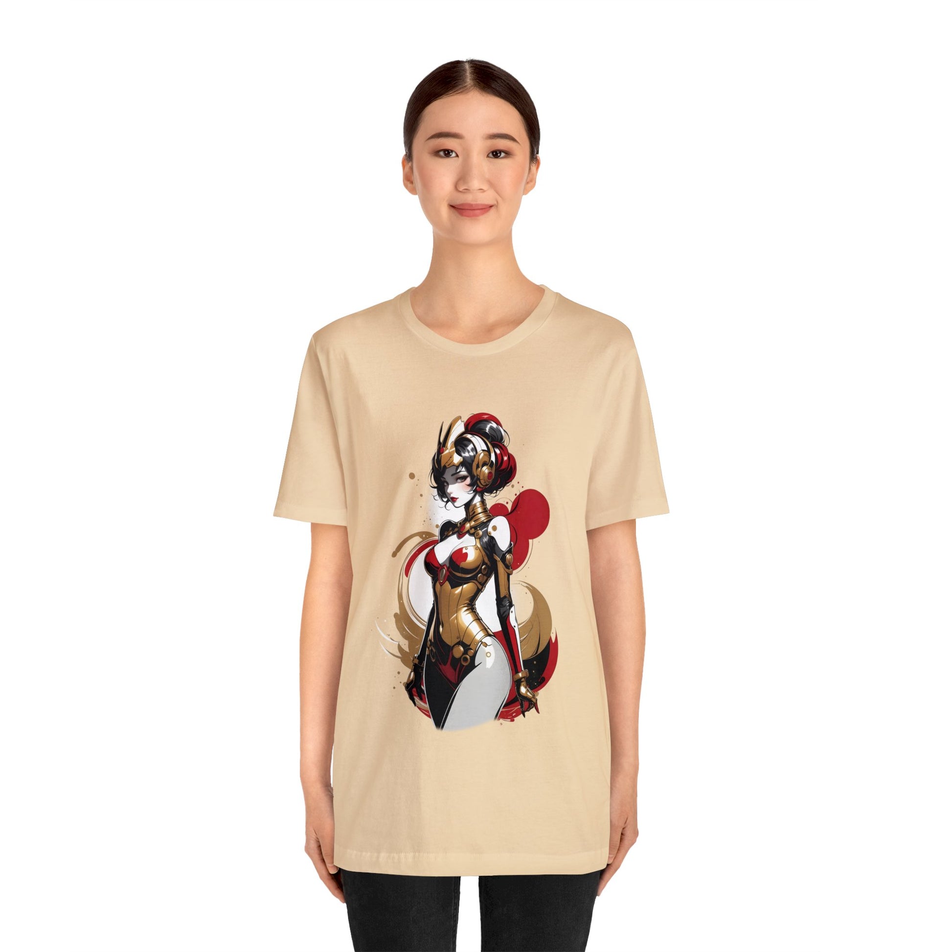 Kǎtōng Piàn - Mecha Girl Collection - Grace - Unisex Jersey Short Sleeve Tee Printify