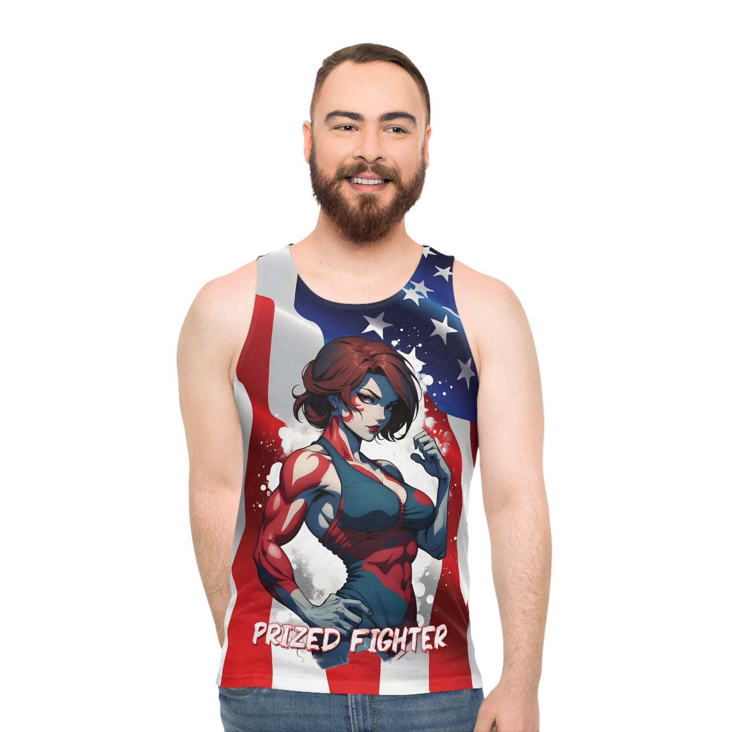 Kǎtōng Piàn - Prized Fighter Collection - America - 004 - Unisex Tank Top - Verdine Daniels