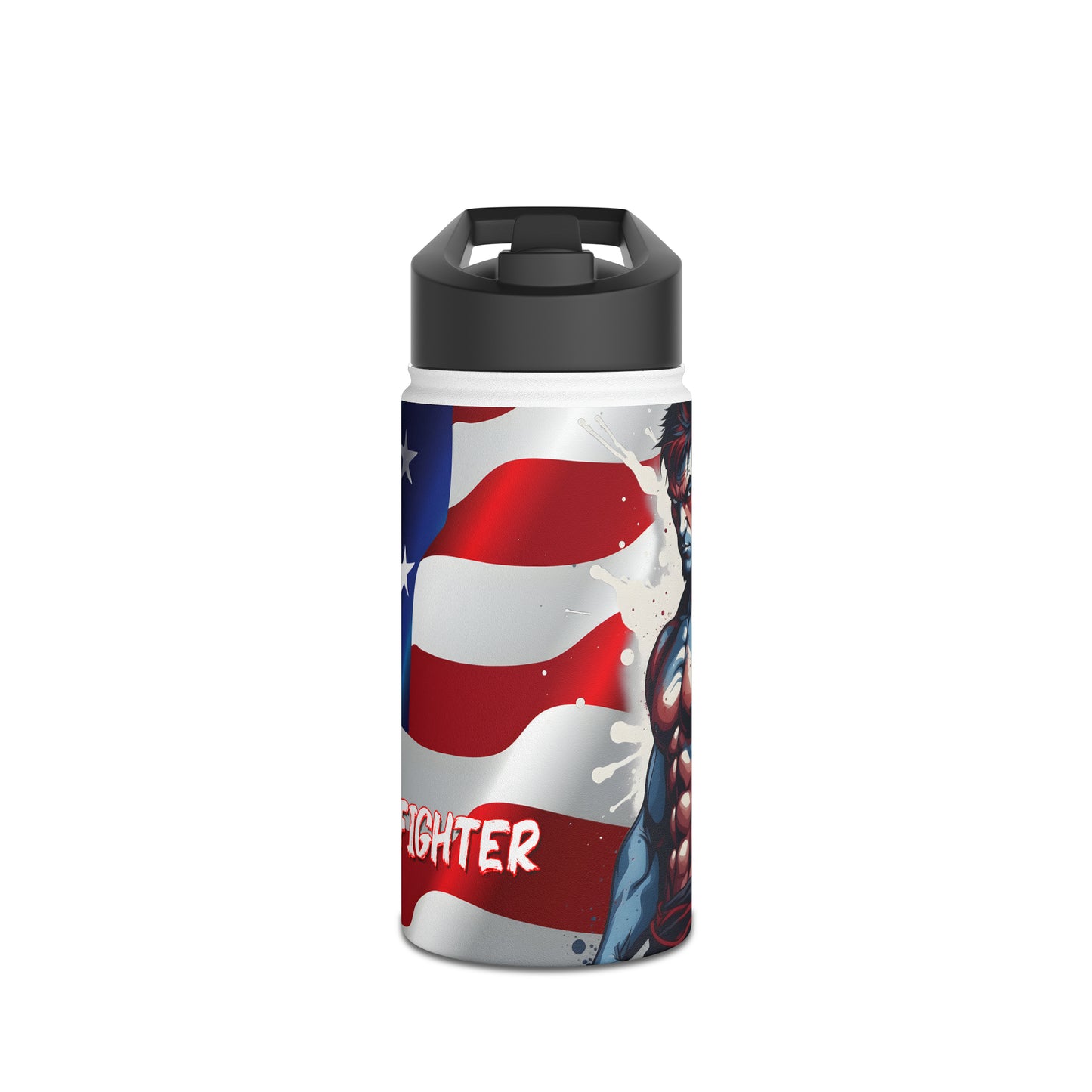 Kǎtōng Piàn - Prized Fighter Collection - America - 005 - Stainless Steel Water Bottle, Standard Lid - Verdine Daniels