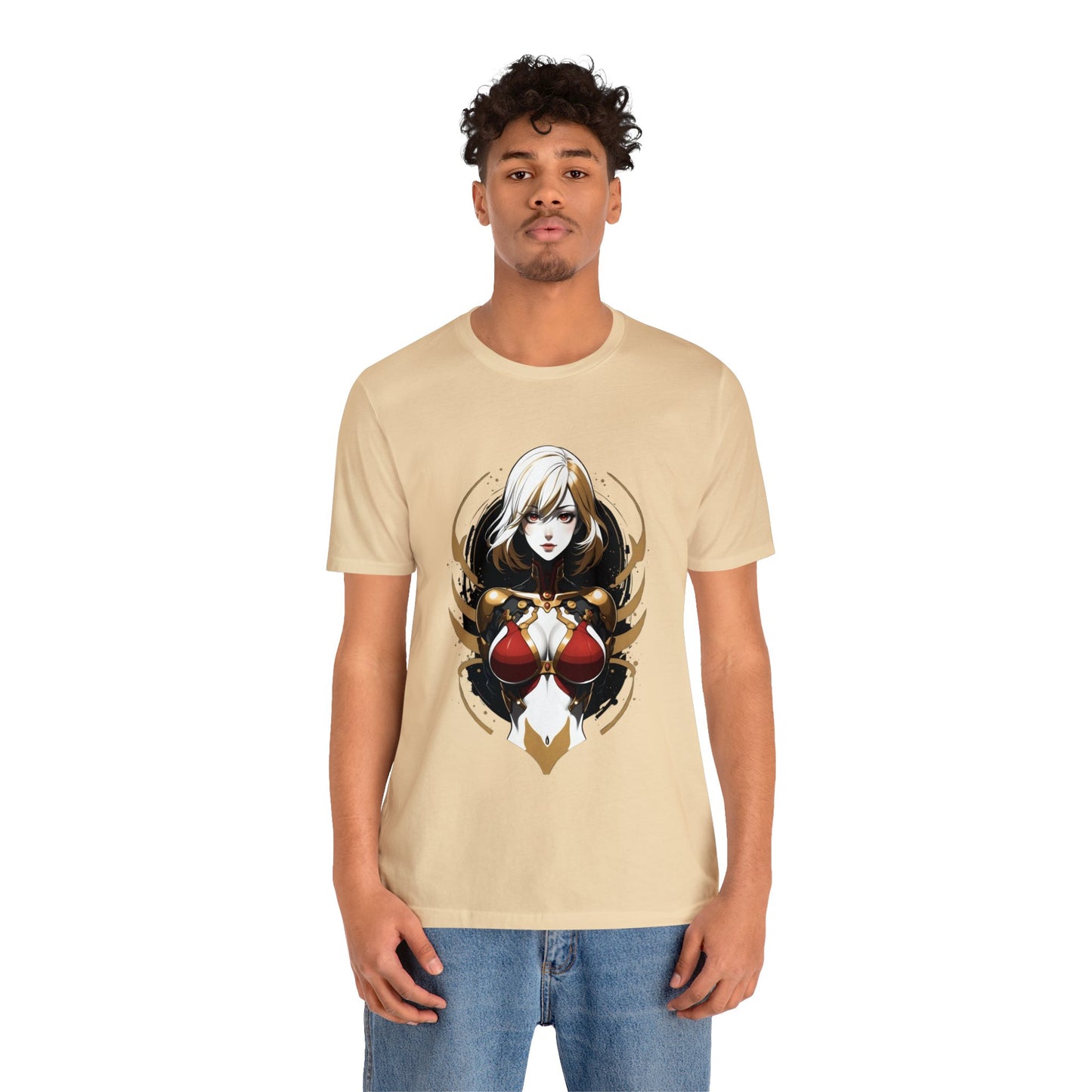 Kǎtōng Piàn - Mecha Girl Collection - Chloé - Unisex Jersey Short Sleeve Tee Printify
