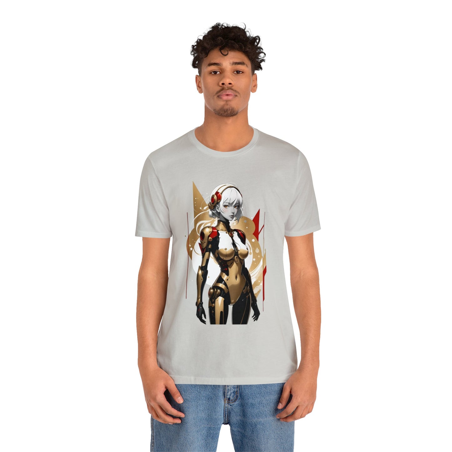 Kǎtōng Piàn - Mecha Girl Collection - Ella - Unisex Jersey Short Sleeve Tee Printify