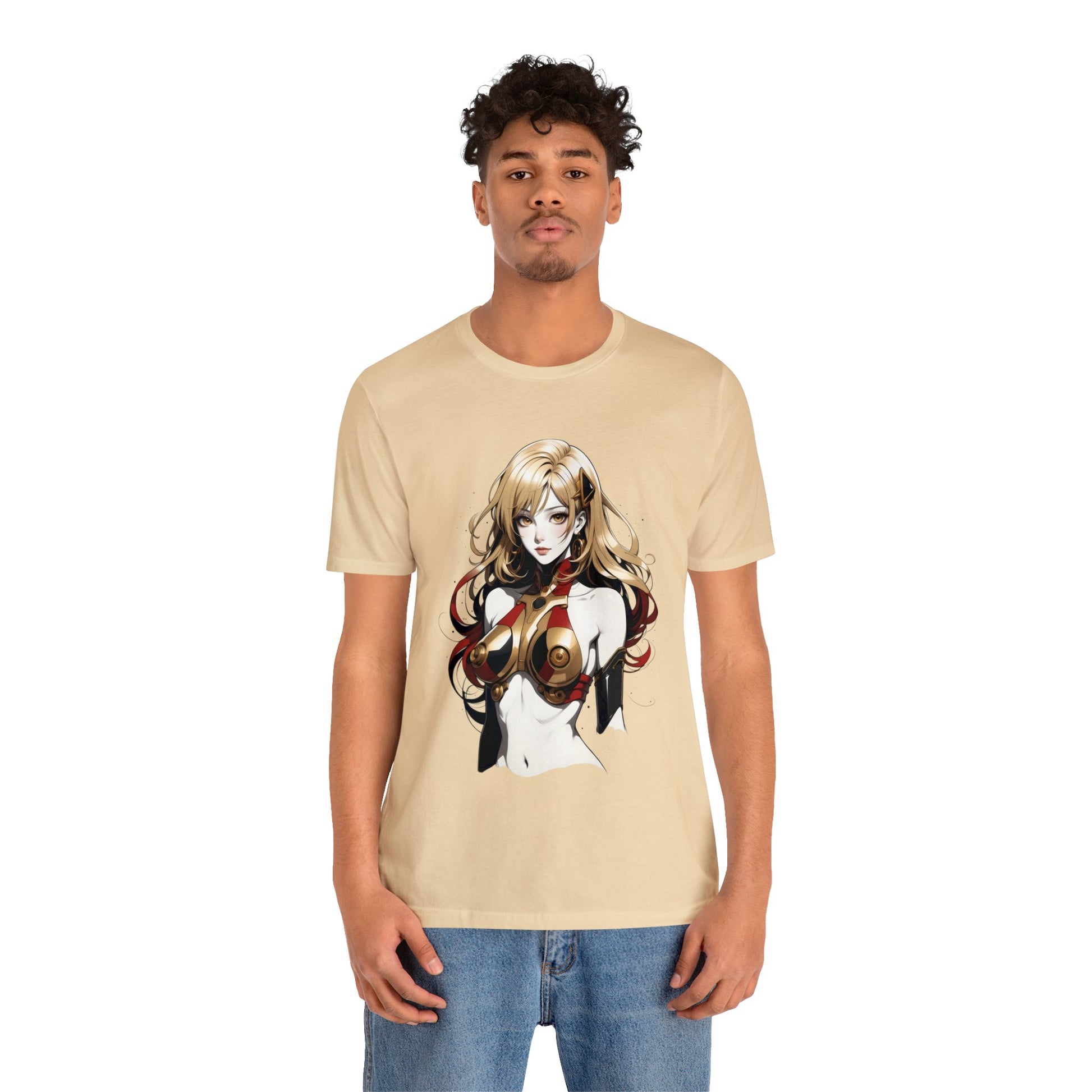 Kǎtōng Piàn - Mecha Girl Collection - Evelyn - Unisex Jersey Short Sleeve Tee Printify